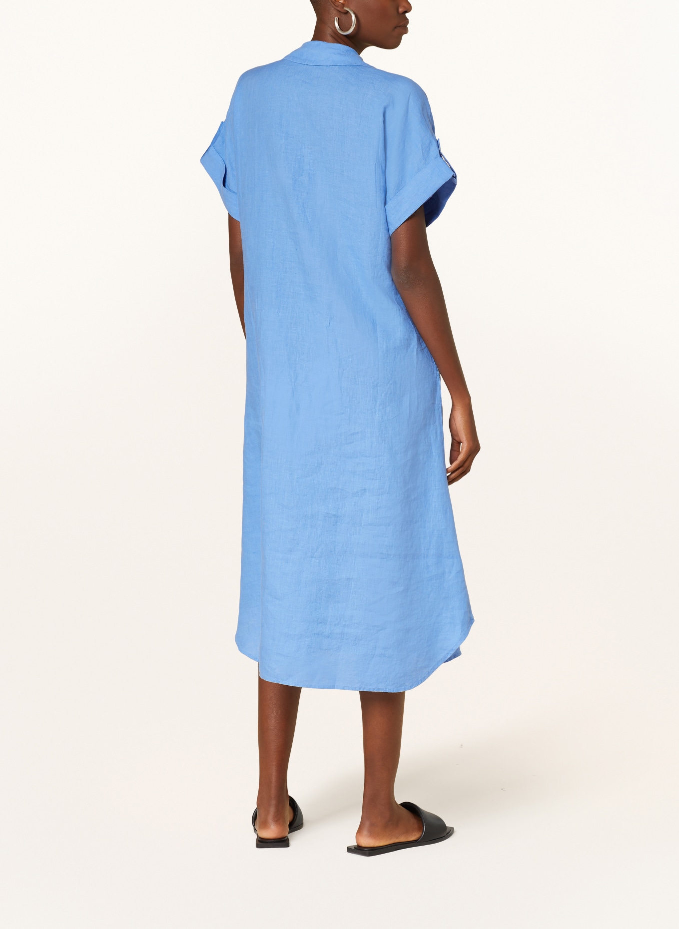 Princess GOES HOLLYWOOD Shirt dress in linen, Color: BLUE (Image 3)