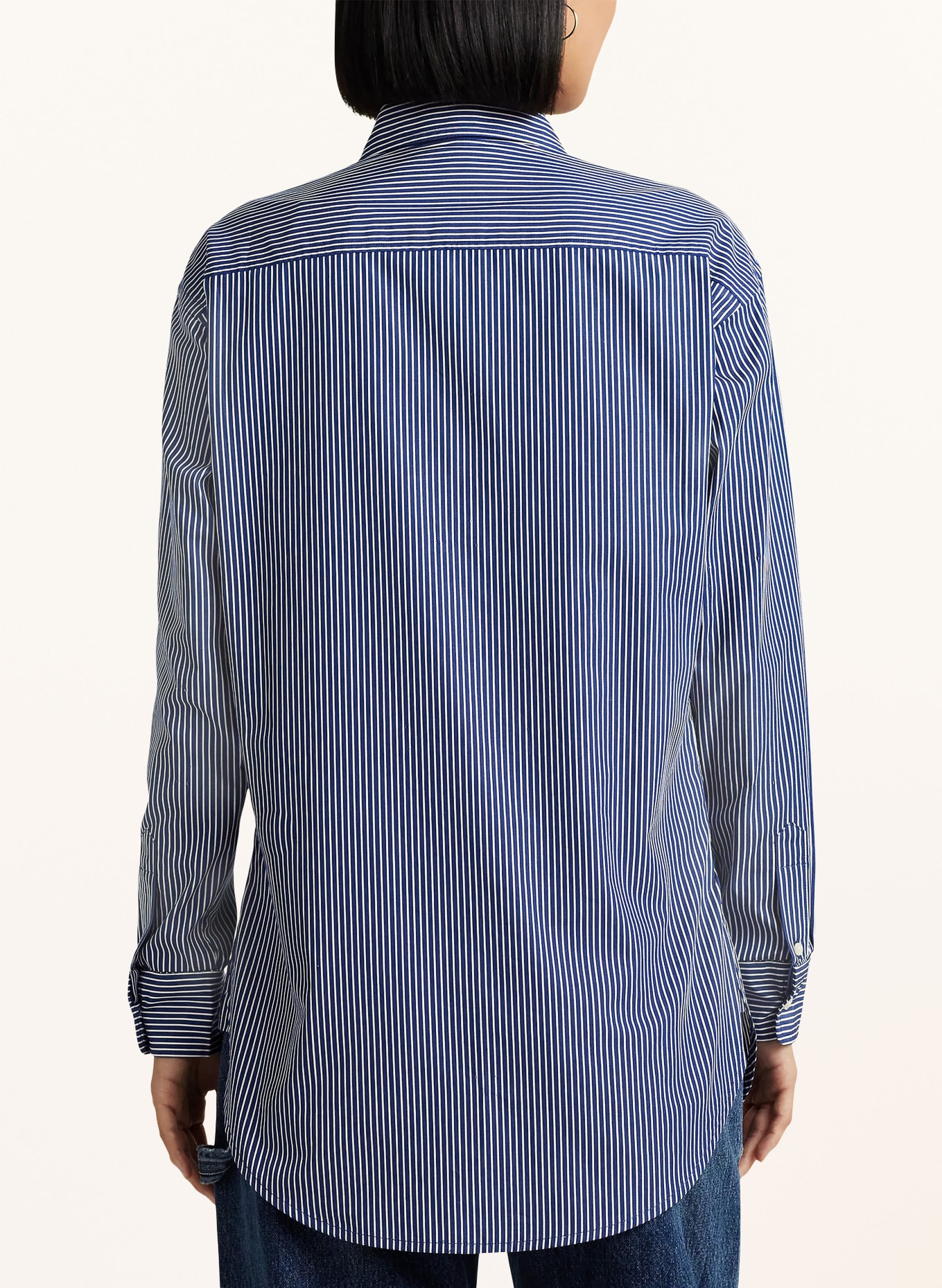 LAUREN RALPH LAUREN Shirt blouse, Color: DARK BLUE/ WHITE (Image 3)