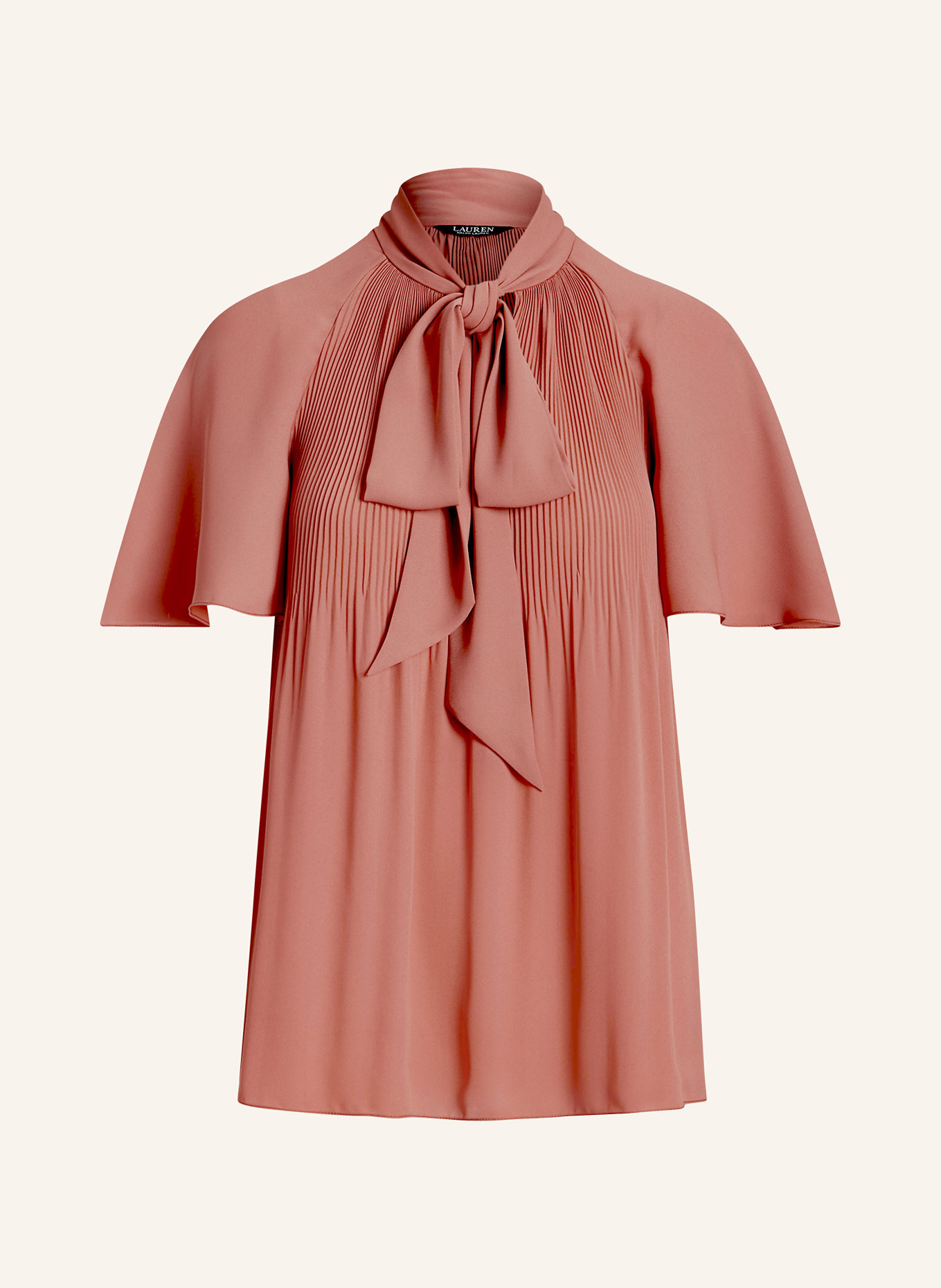LAUREN RALPH LAUREN Bow-tie blouse, Color: DUSKY PINK (Image 1)