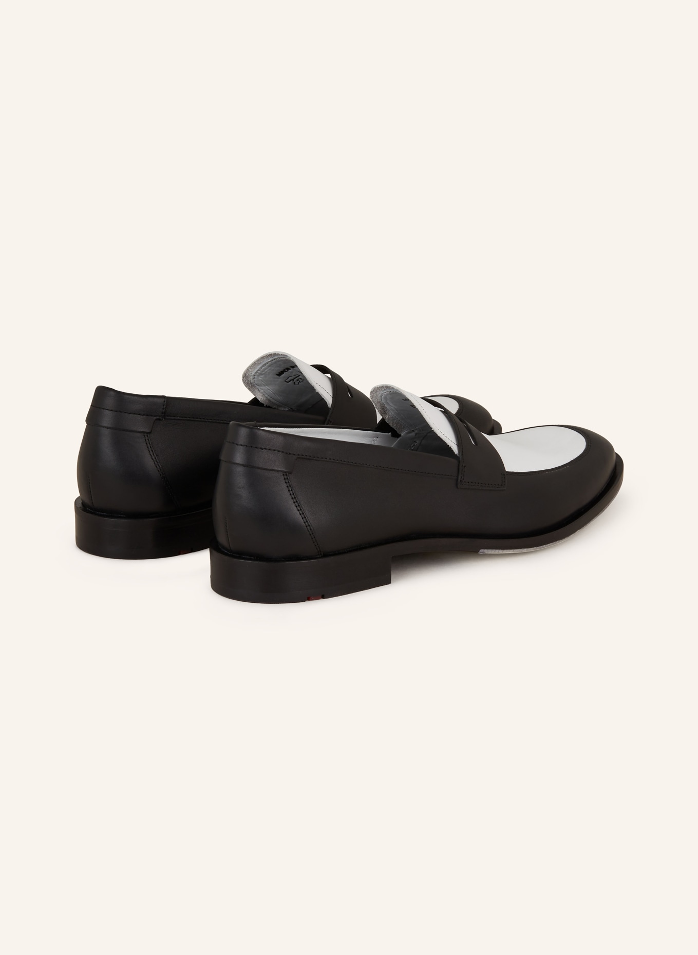 LLOYD Penny loafers LINDSEY, Color: BLACK/ WHITE (Image 2)