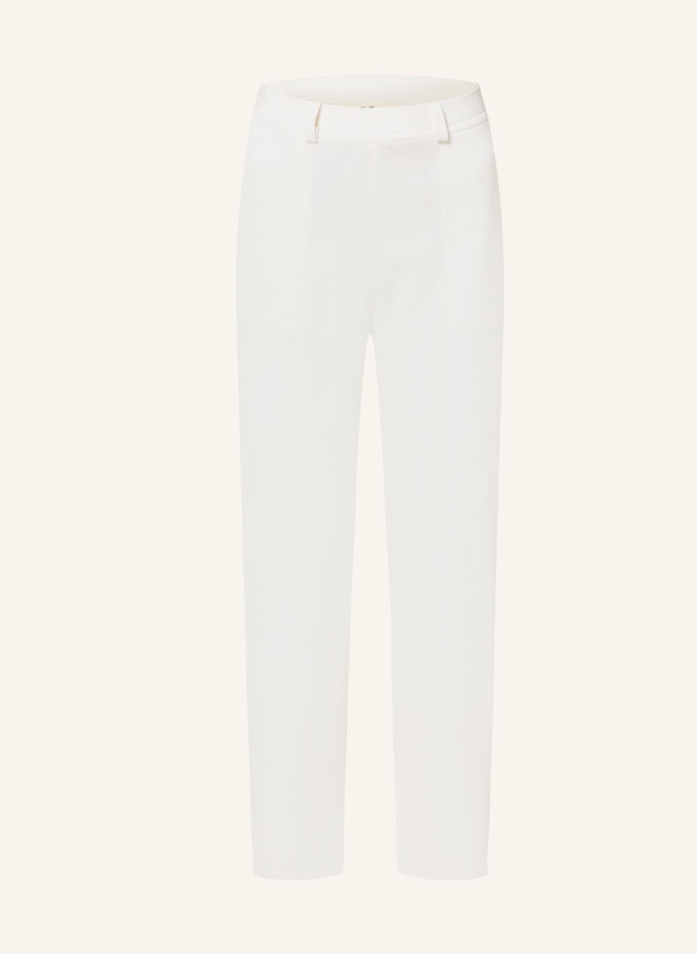 SMINFINITY Knit trousers with silk, Color: ECRU (Image 1)