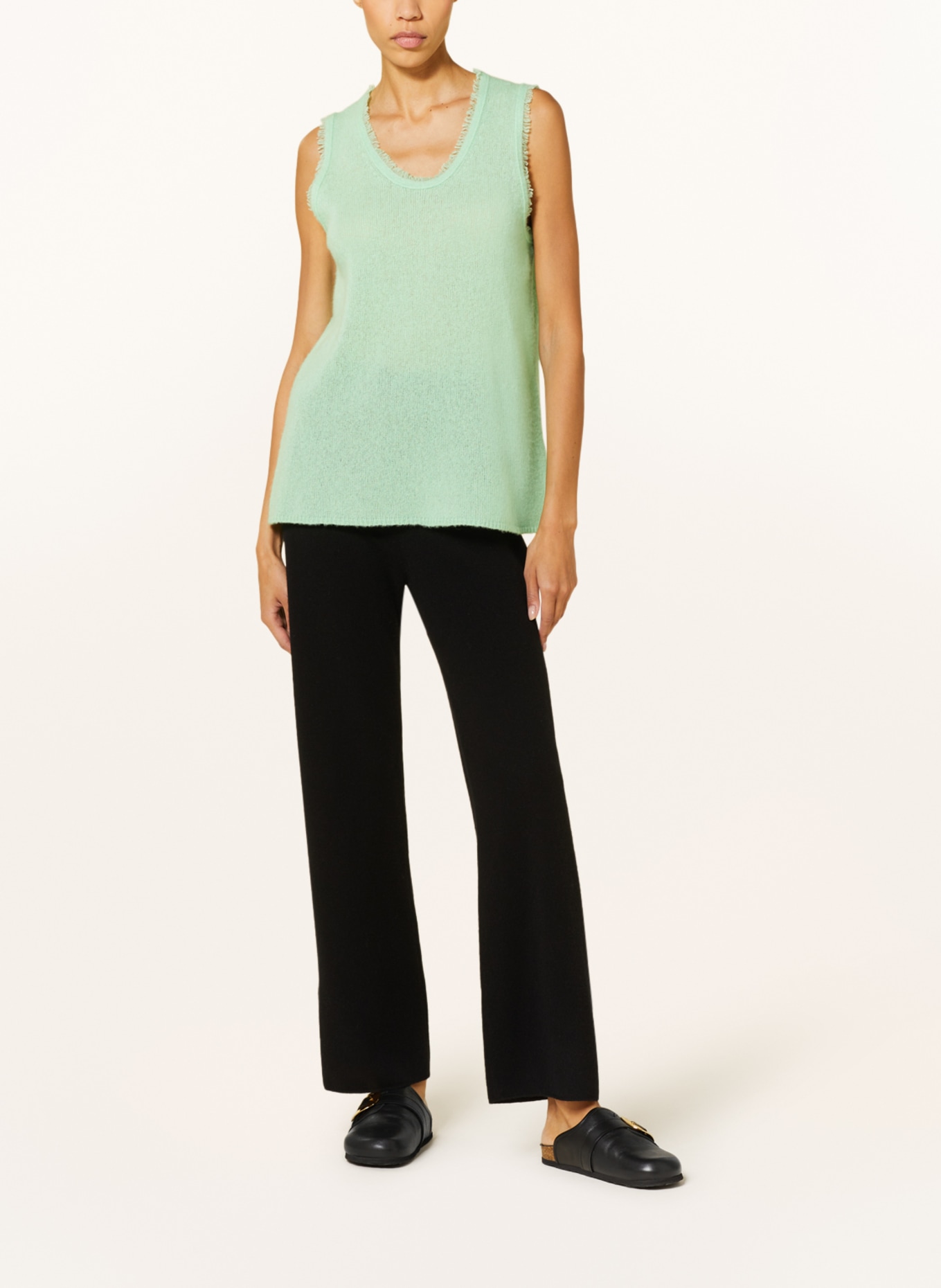 SMINFINITY Top z kaszmiru: JASNOZIELONY