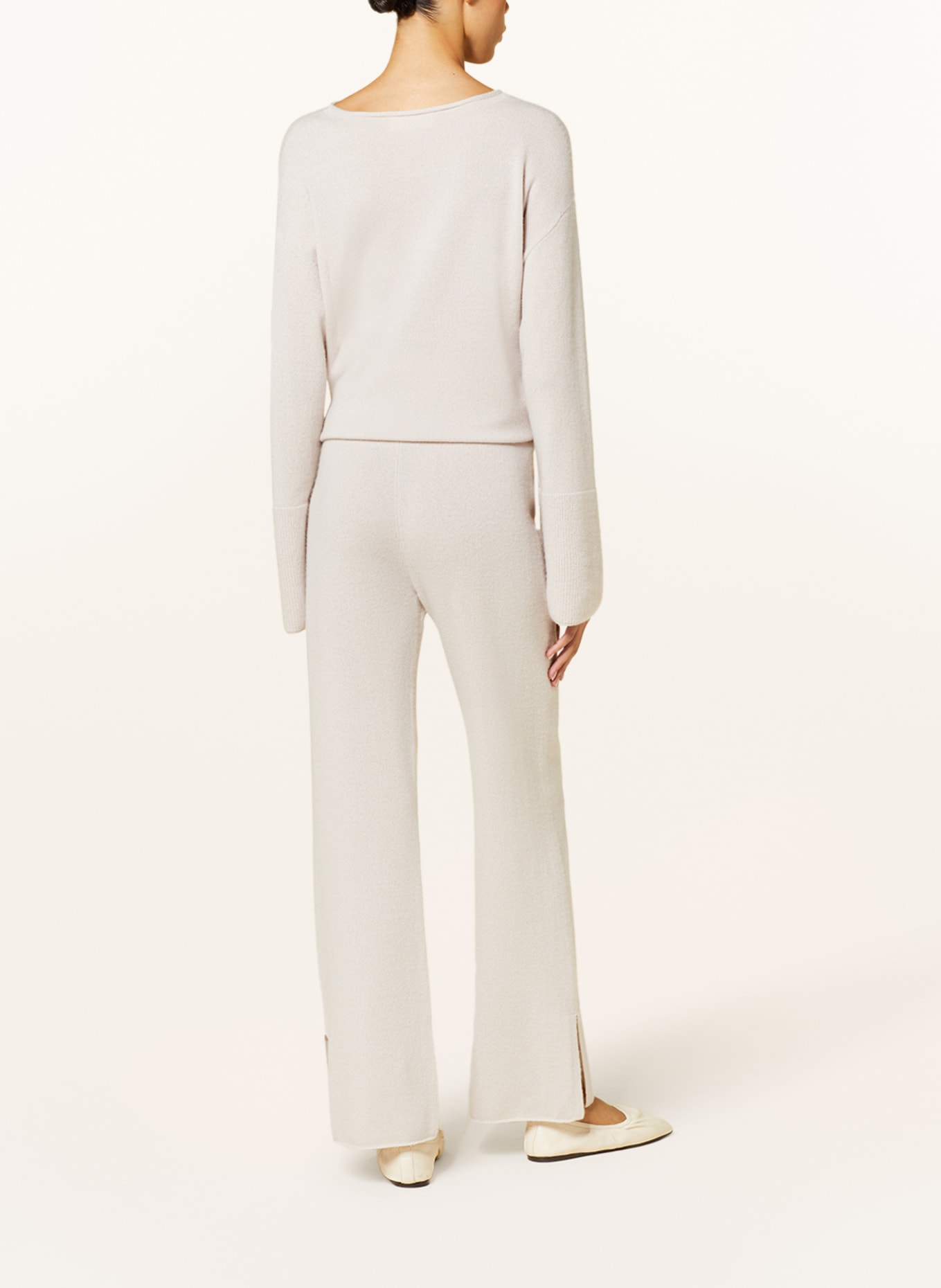 SMINFINITY Knit trousers in cashmere, Color: TAUPE (Image 3)