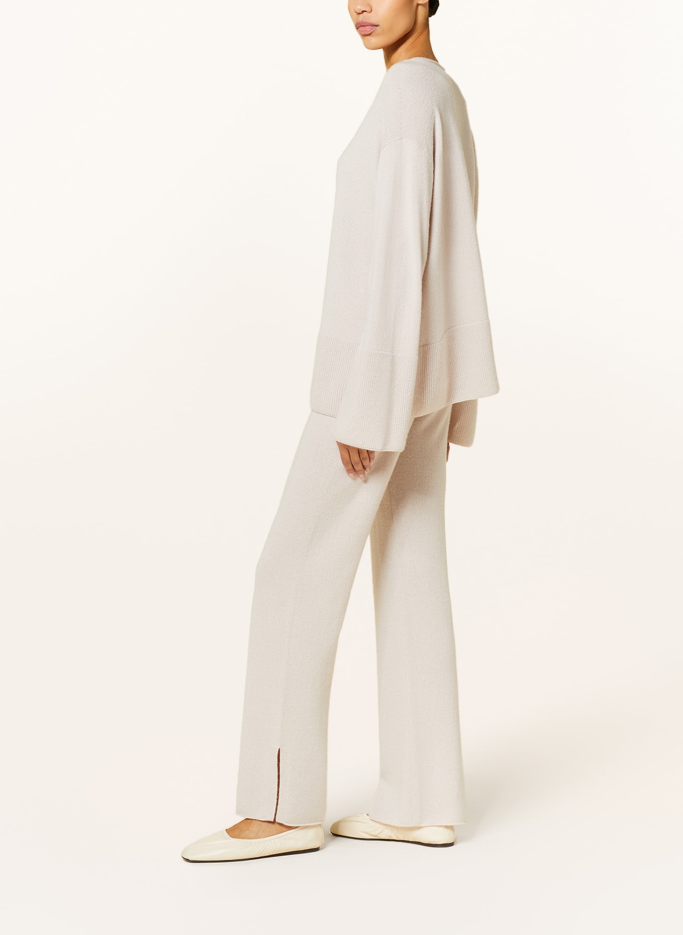 SMINFINITY Knit trousers in cashmere, Color: TAUPE (Image 4)
