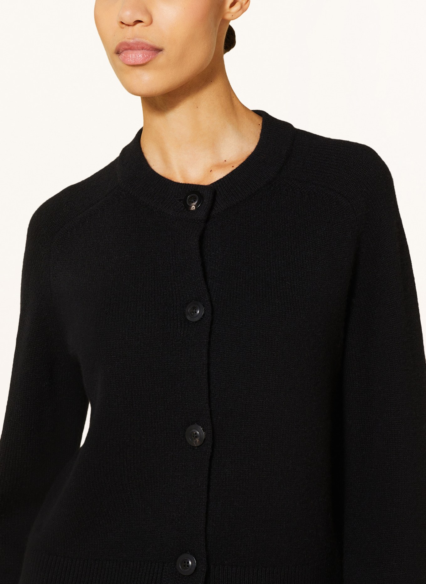 SMINFINITY Cashmere cardigan, Color: BLACK (Image 4)