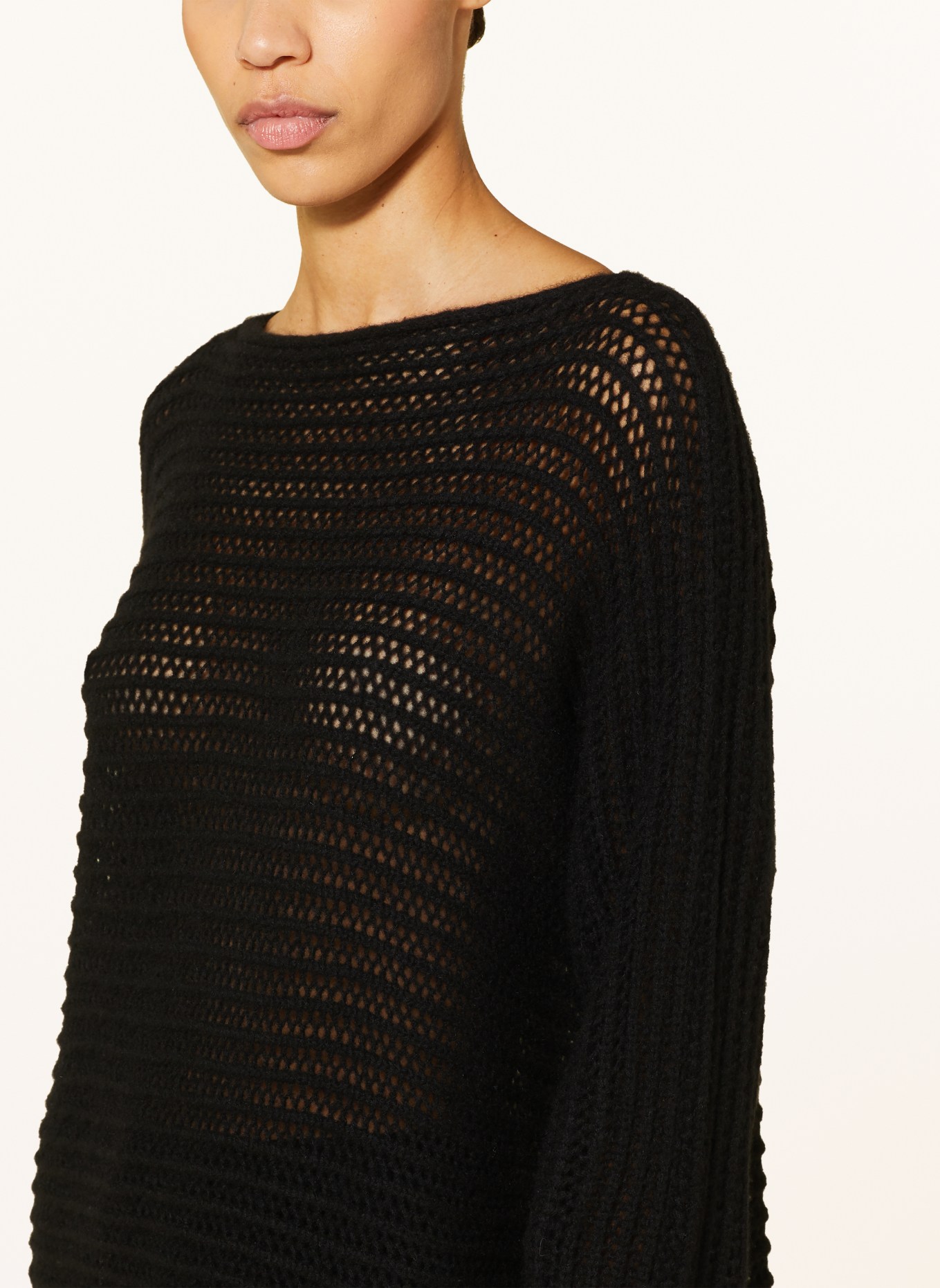 SMINFINITY Sweater with cashmere, Color: BLACK (Image 4)
