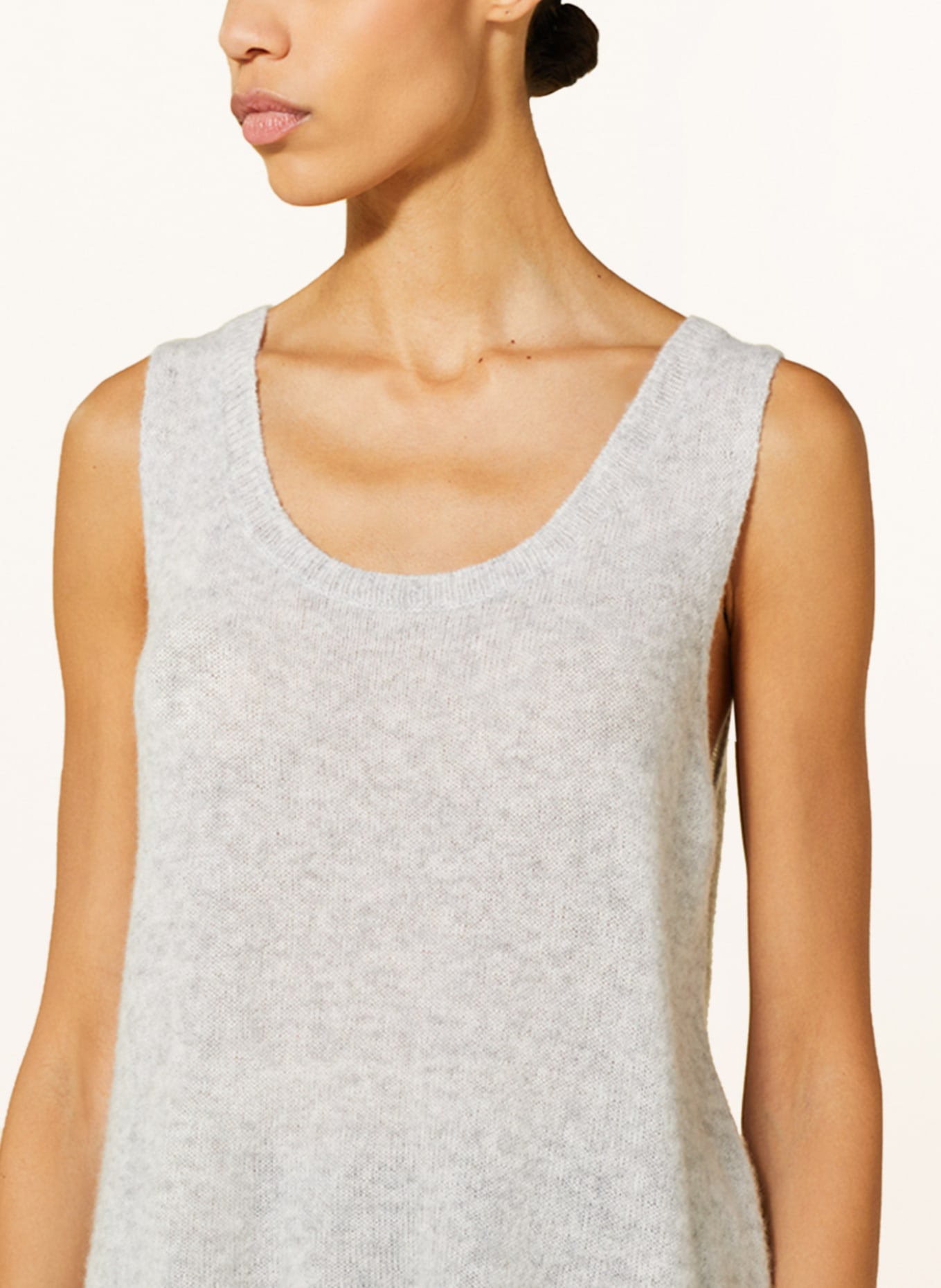 SMINFINITY Knit top with cashmere, Color: LIGHT GRAY (Image 4)