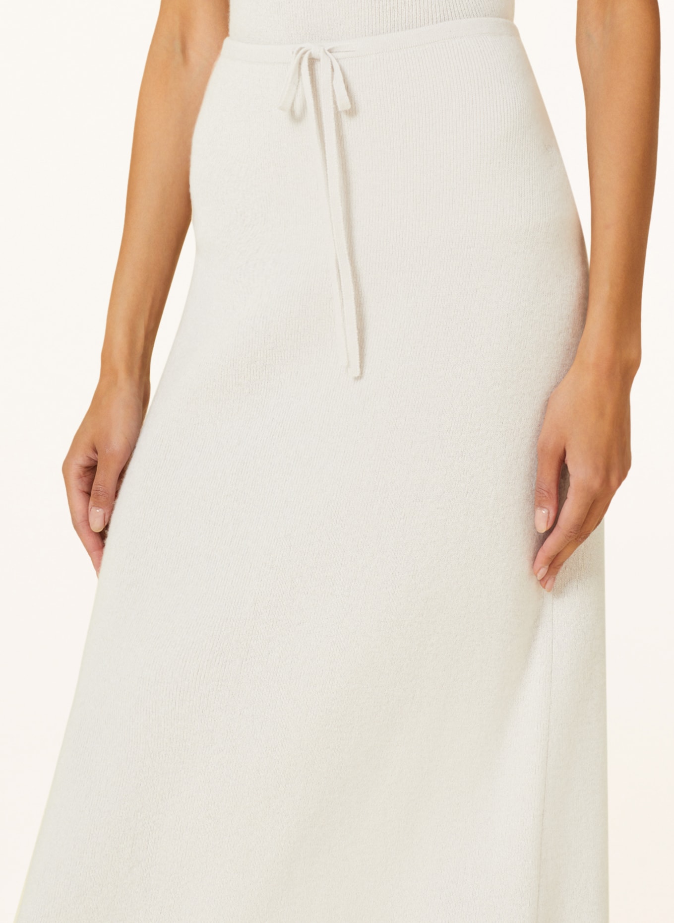 SMINFINITY Úpletová sukně s kašmírem, Barva: SVĚTLE ŠEDÁ (Obrázek 4)