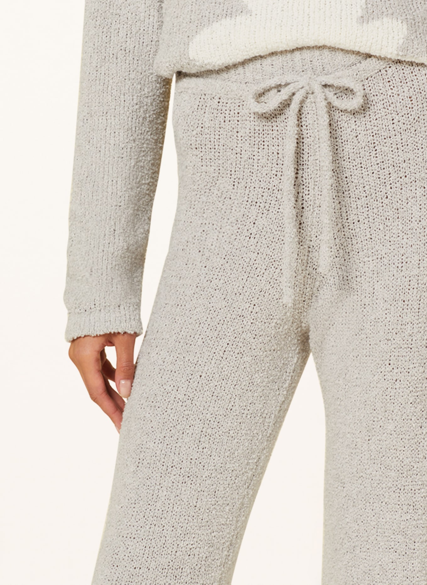 SMINFINITY Knit trousers, Color: LIGHT GRAY (Image 5)