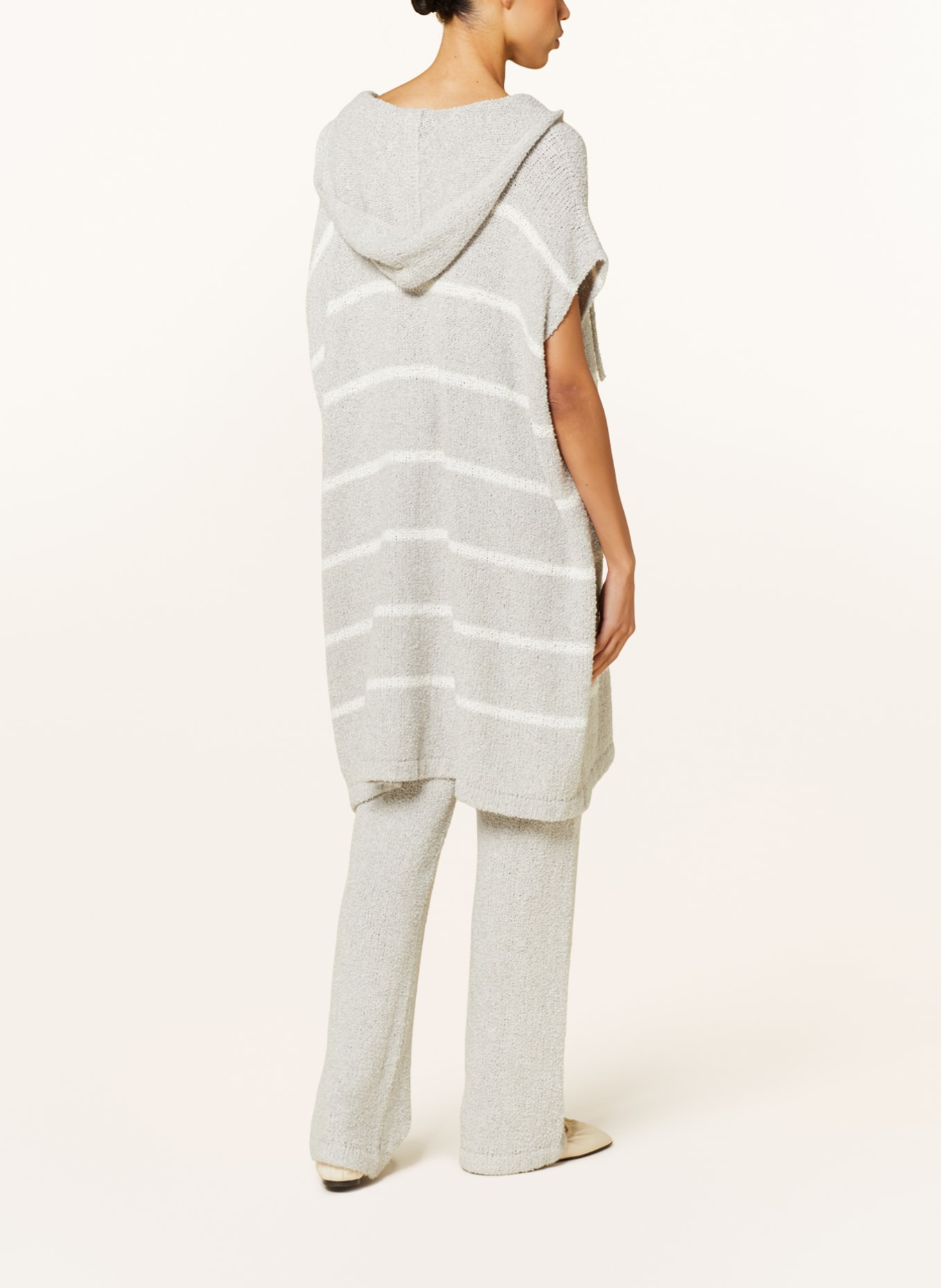 SMINFINITY Knit dress, Color: LIGHT GRAY/ WHITE (Image 3)
