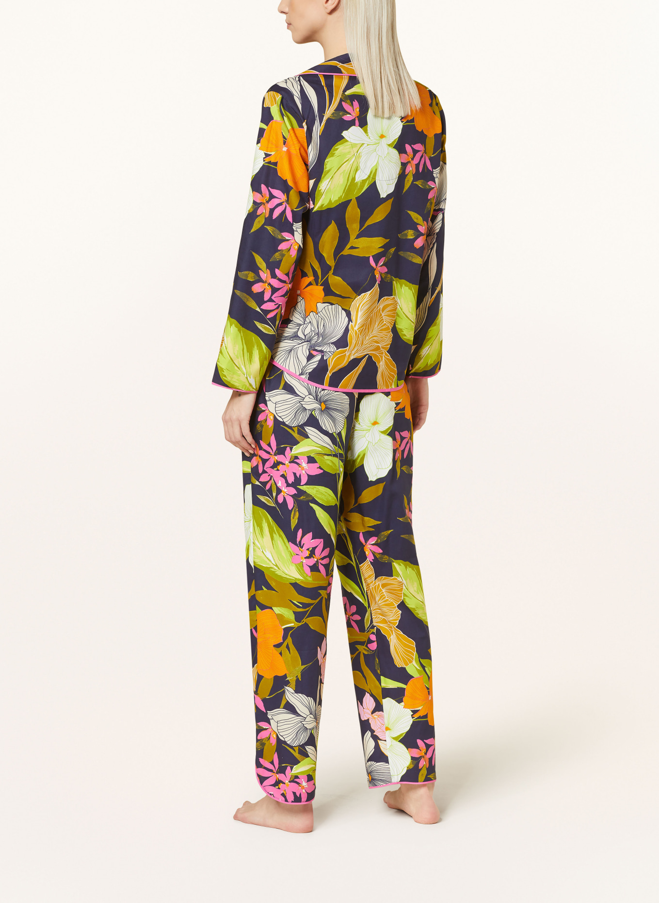 cyberjammies Spodnie od piżamy, Kolor: GRANATOWY/ MOCNORÓŻOWY/ POMARAŃCZOWY (Obrazek 3)
