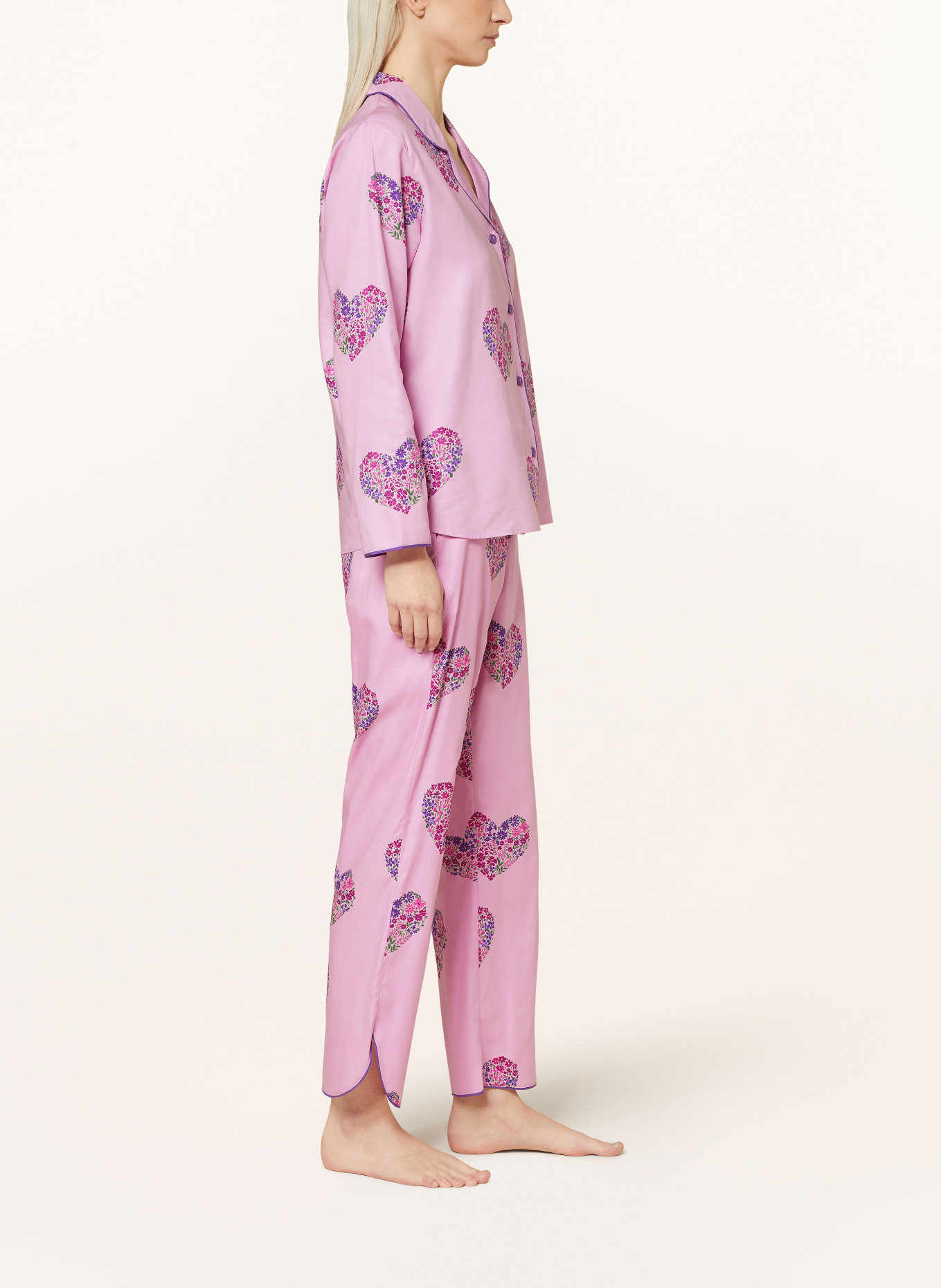 cyberjammies Spodnie od piżamy VALENTINA, Kolor: MOCNORÓŻOWY/ LILA (Obrazek 4)