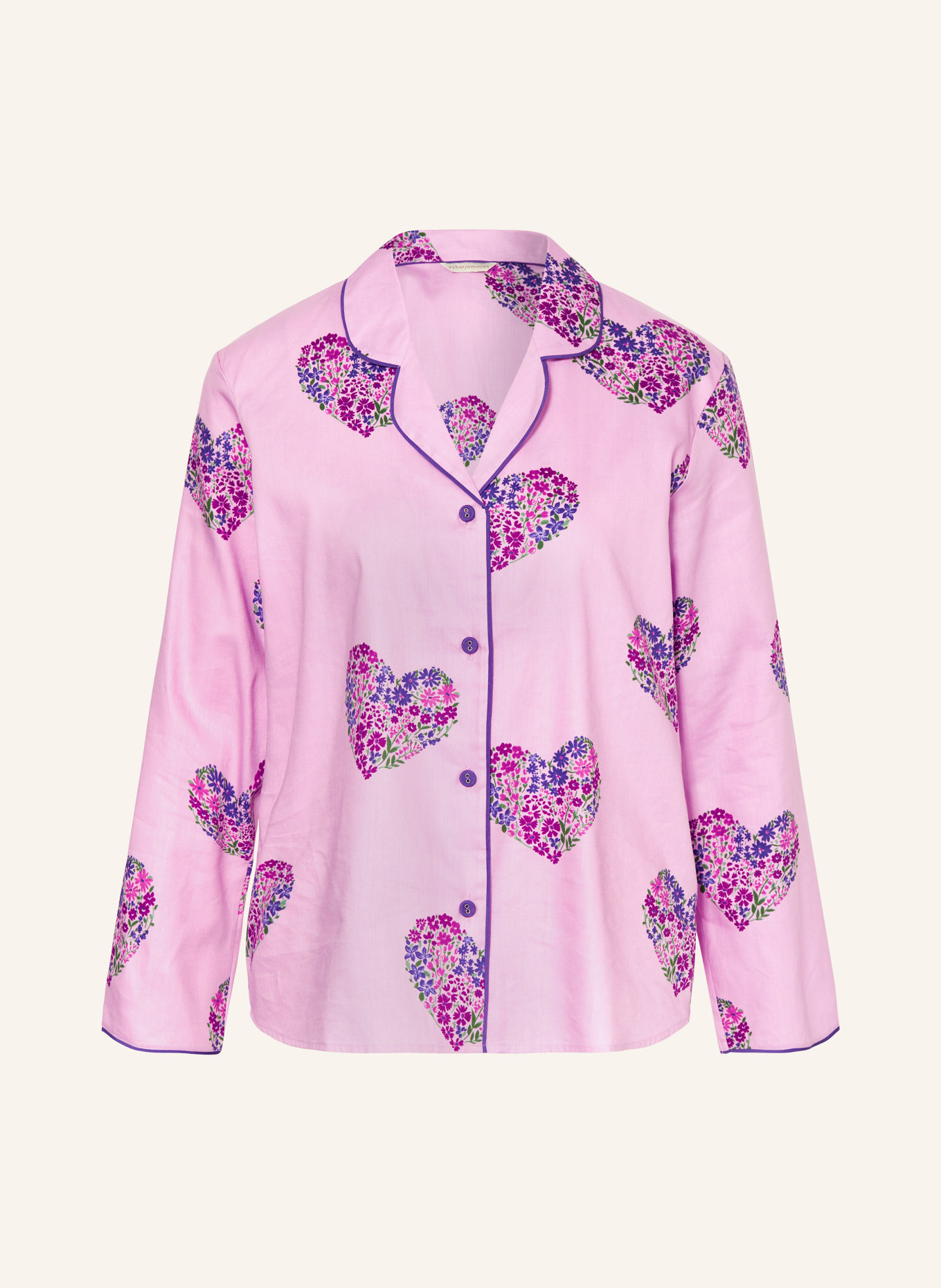 cyberjammies Koszulka od piżamy VALENTINA, Kolor: RÓŻOWY/ LILA/ ZIELONY (Obrazek 1)