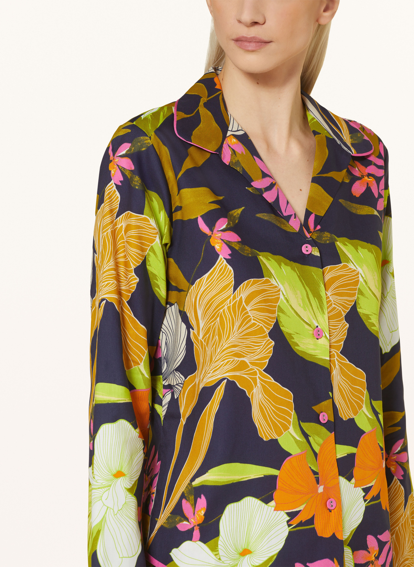 cyberjammies Koszulka od piżamy AVERY, Kolor: GRANATOWY/ POMARAŃCZOWY/ MOCNORÓŻOWY (Obrazek 4)
