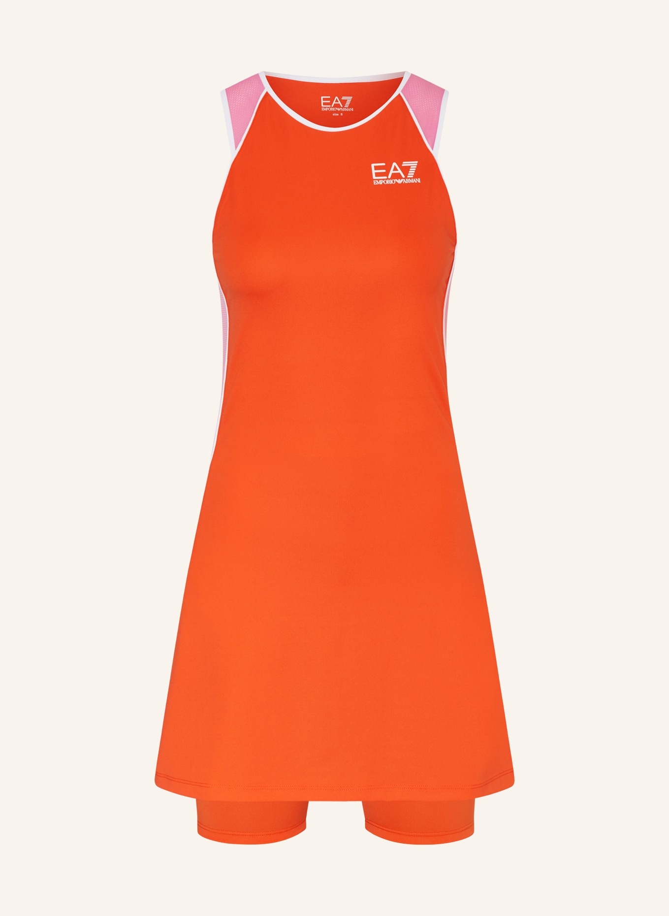 EA7 EMPORIO ARMANI Tennis dress, Color: ORANGE/ PINK (Image 1)