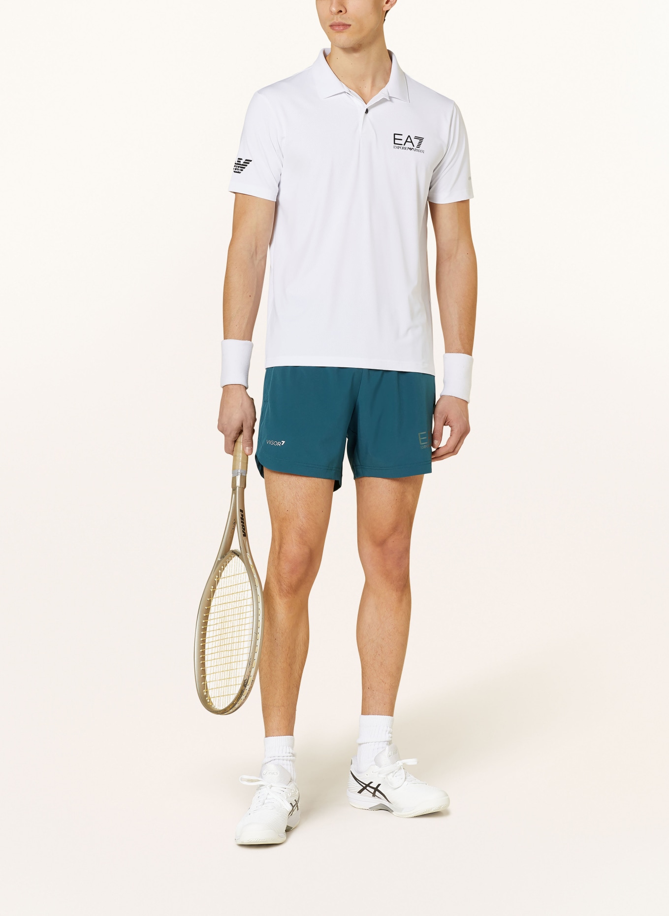 EA7 EMPORIO ARMANI Szorty tenisowe, Kolor: PETROL (Obrazek 2)