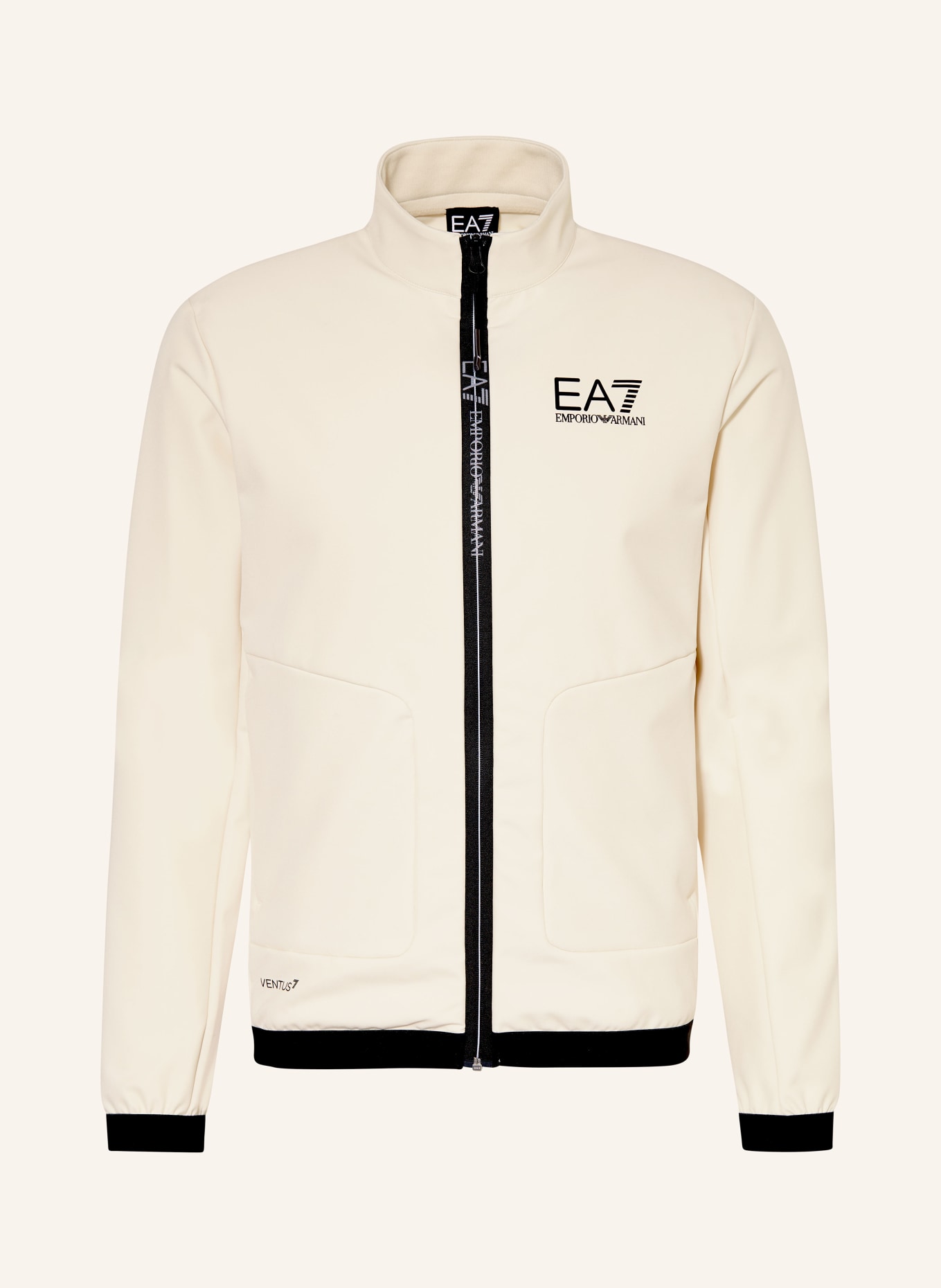 EA7 EMPORIO ARMANI Trainingsjacke, Farbe: CREME (Bild 1)