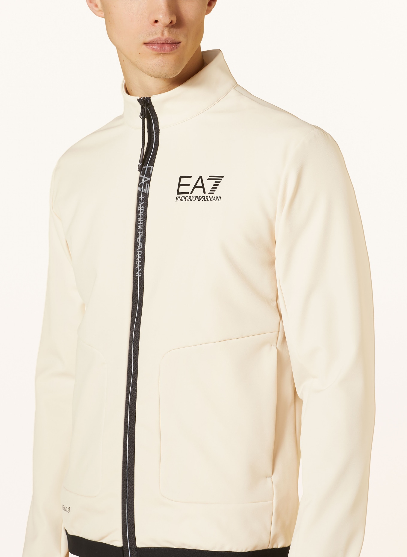 EA7 EMPORIO ARMANI Trainingsjacke, Farbe: CREME (Bild 4)