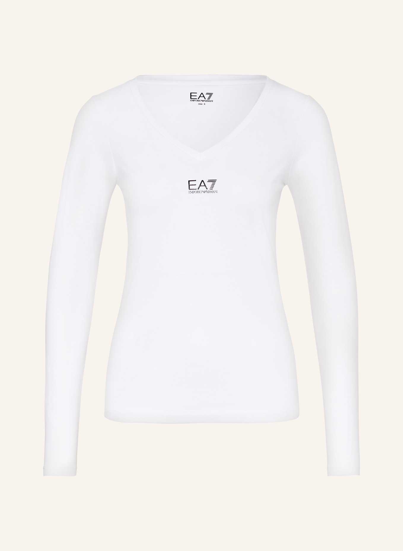 EA7 EMPORIO ARMANI Koszulka z długim rękawem, Kolor: BIAŁY (Obrazek 1)