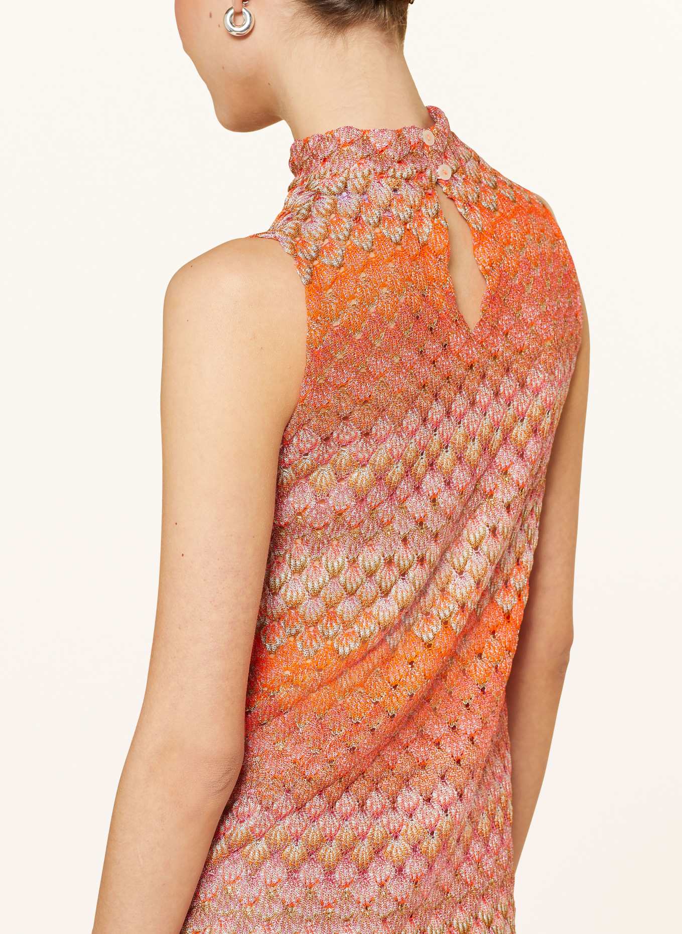 ANNA's Knit top, Color: ORANGE/ FUCHSIA/ COGNAC (Image 4)