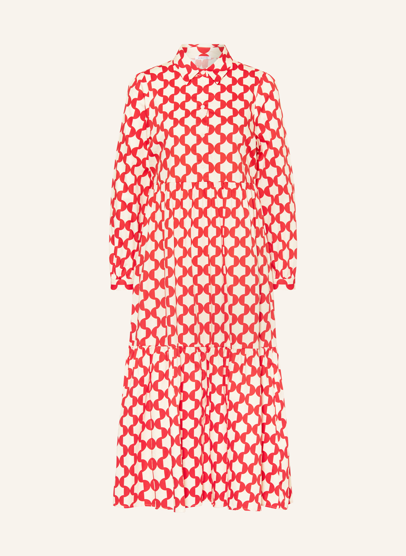 seidensticker Kleid, Farbe: ROT/ CREME (Bild 1)