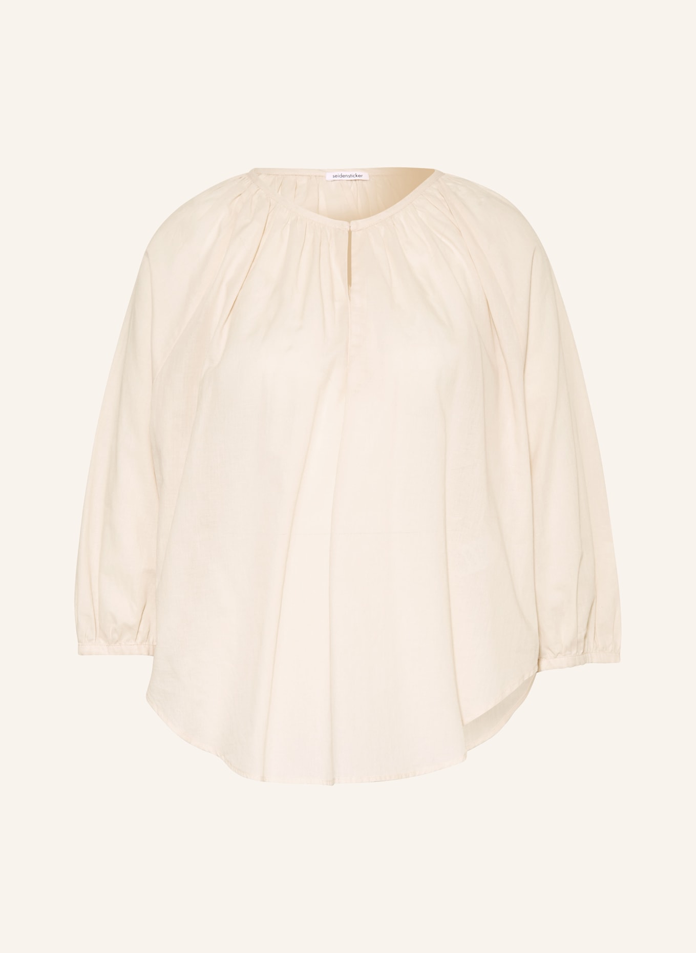 seidensticker Shirt blouse with 3/4 sleeves, Color: CREAM (Image 1)