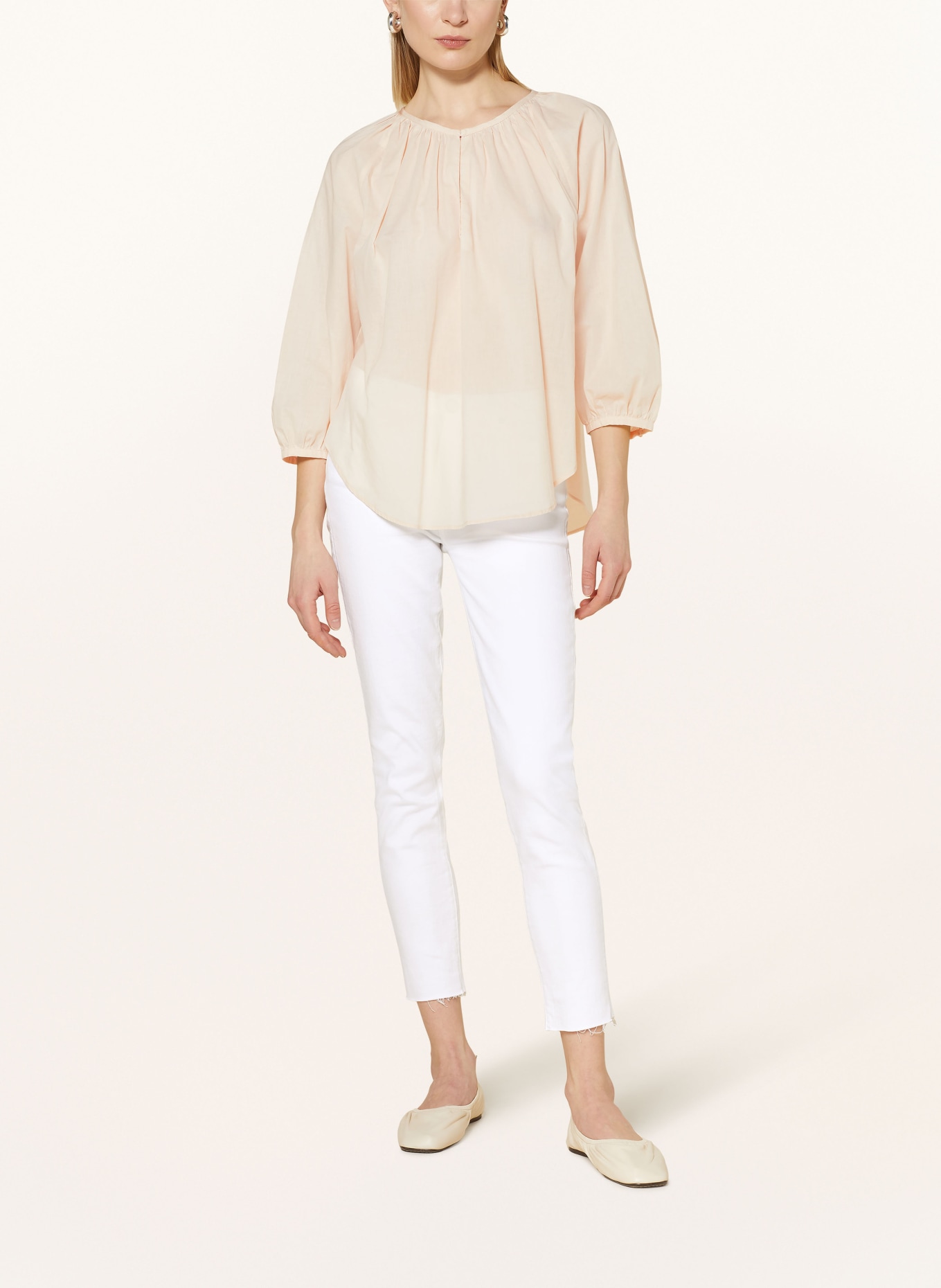 seidensticker Shirt blouse with 3/4 sleeves, Color: CREAM (Image 2)
