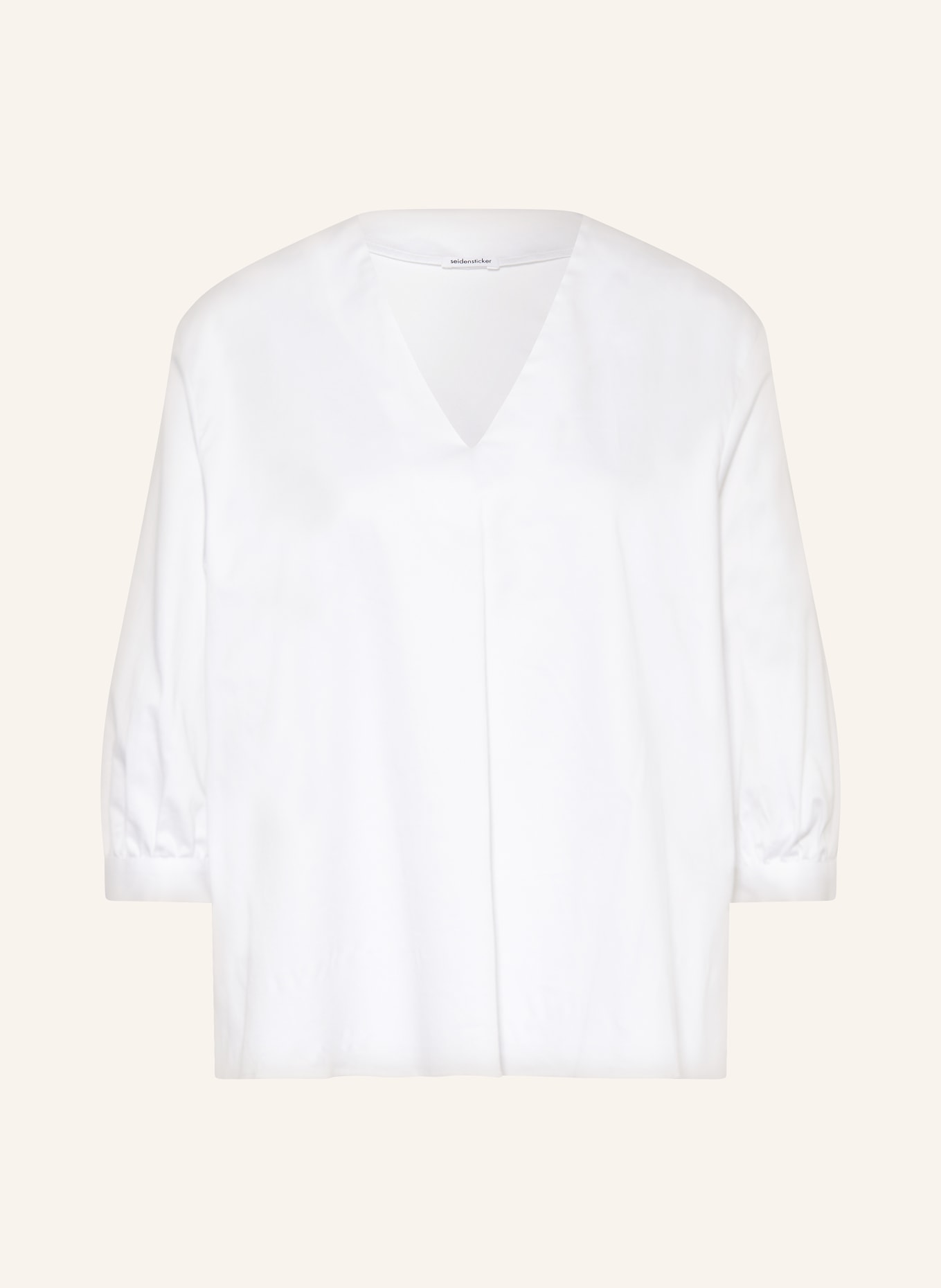 seidensticker Shirt blouse with 3/4 sleeves, Color: WHITE (Image 1)