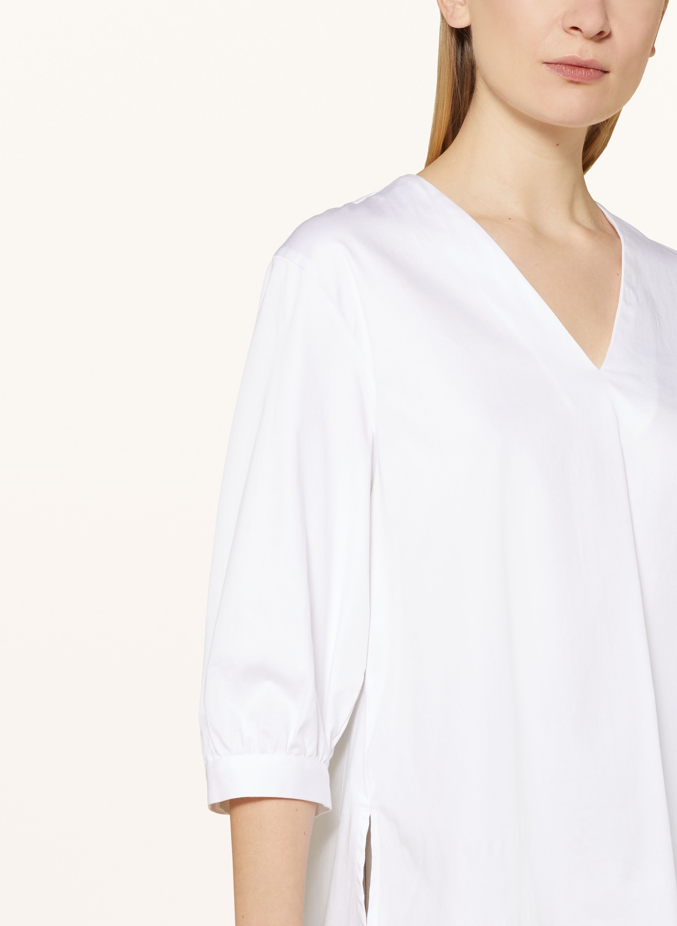 seidensticker Shirt blouse with 3/4 sleeves, Color: WHITE (Image 4)