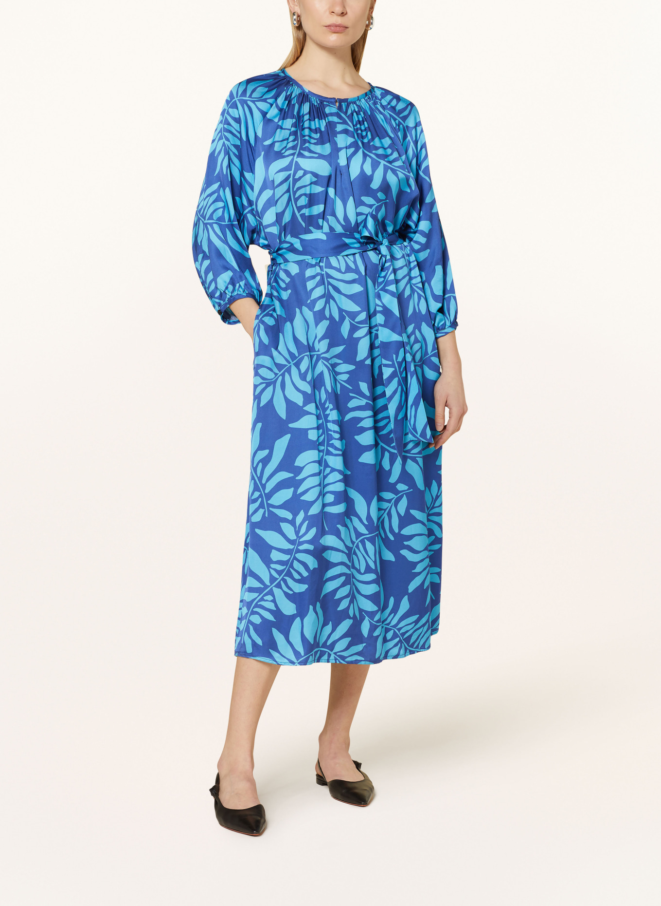 seidensticker Dress with 3/4 sleeves, Color: BLUE/ LIGHT BLUE (Image 2)