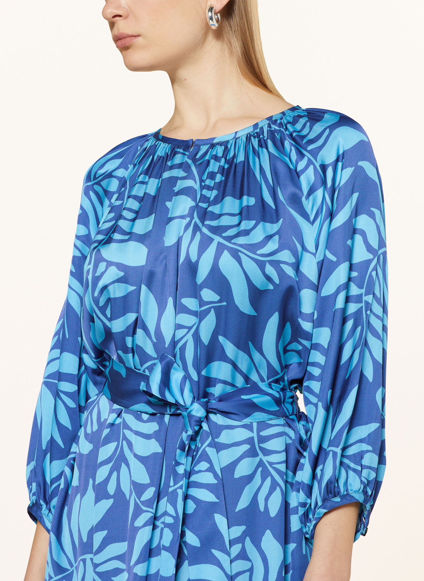 seidensticker Dress with 3/4 sleeves, Color: BLUE/ LIGHT BLUE (Image 4)