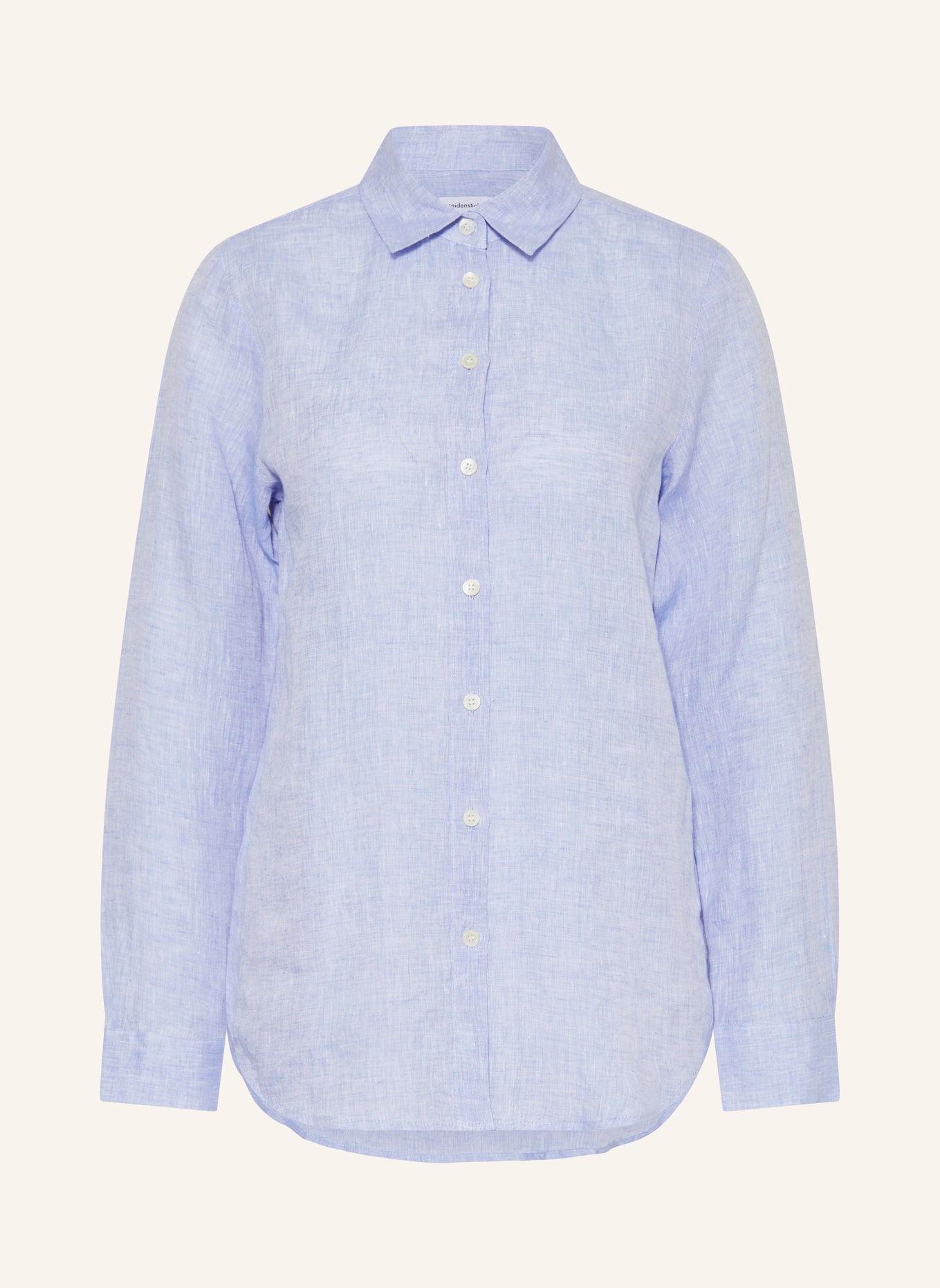 seidensticker Shirt blouse made of linen, Color: LIGHT BLUE (Image 1)