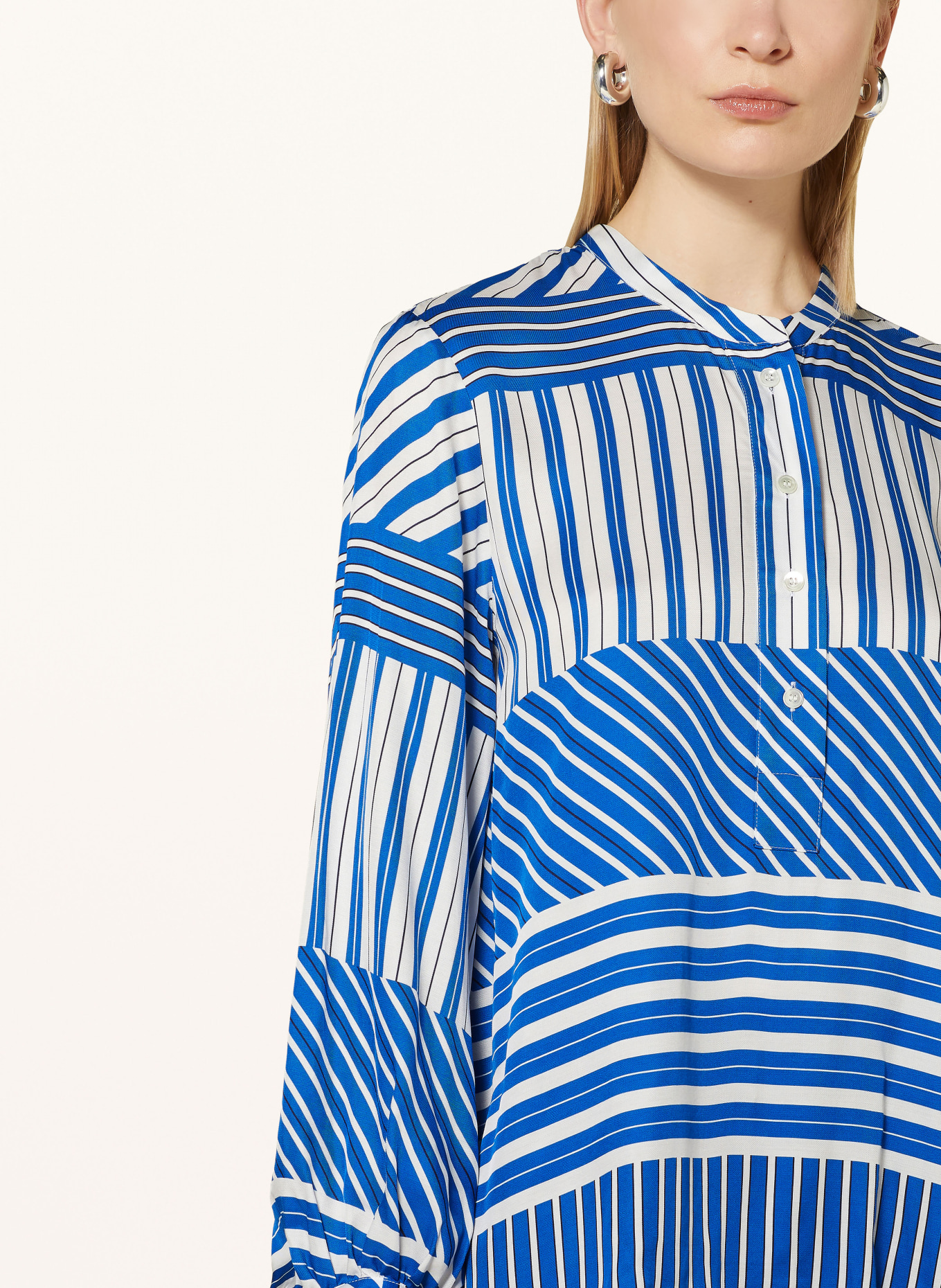 seidensticker Shirt blouse, Color: BLUE/ WHITE (Image 4)
