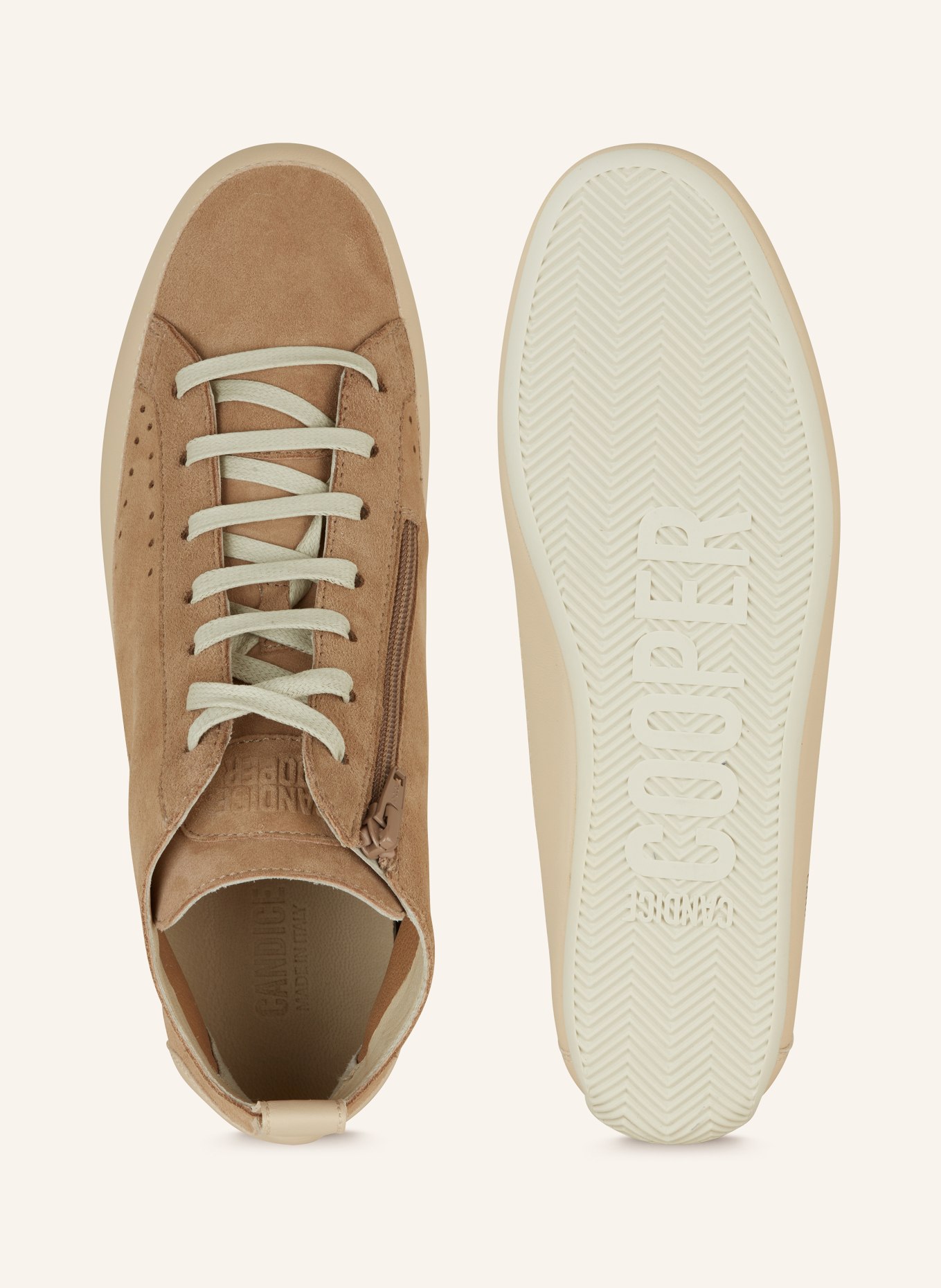 Candice Cooper Sneaker DAFNE, Farbe: HELLBRAUN/ ECRU (Bild 5)