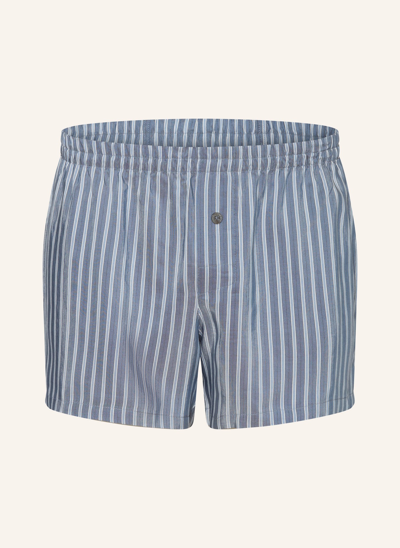 zimmerli Woven boxer shorts PINSTRIPES, Color: GRAY/ LIGHT BLUE/ WHITE (Image 1)