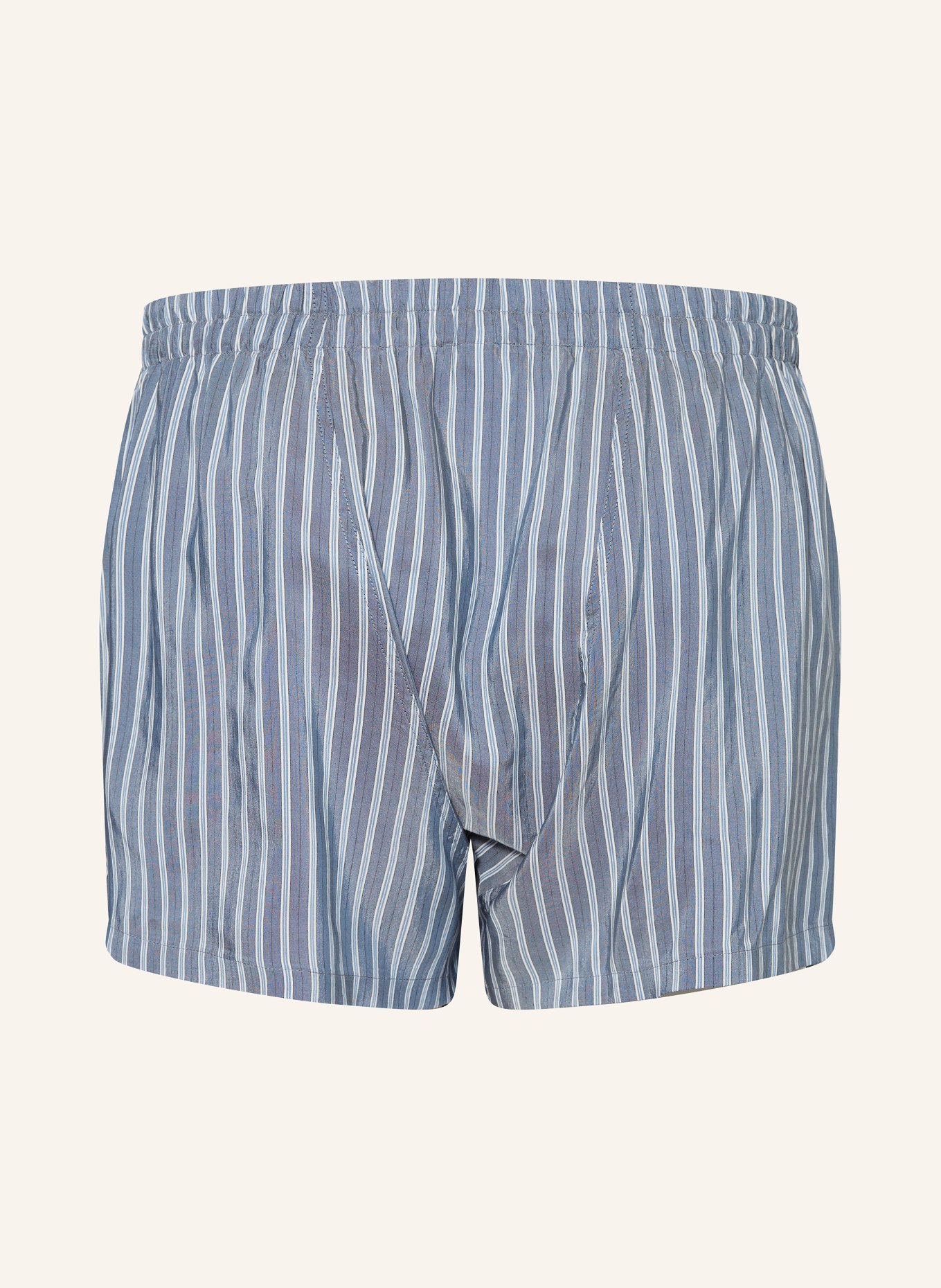 zimmerli Woven boxer shorts PINSTRIPES, Color: GRAY/ LIGHT BLUE/ WHITE (Image 2)