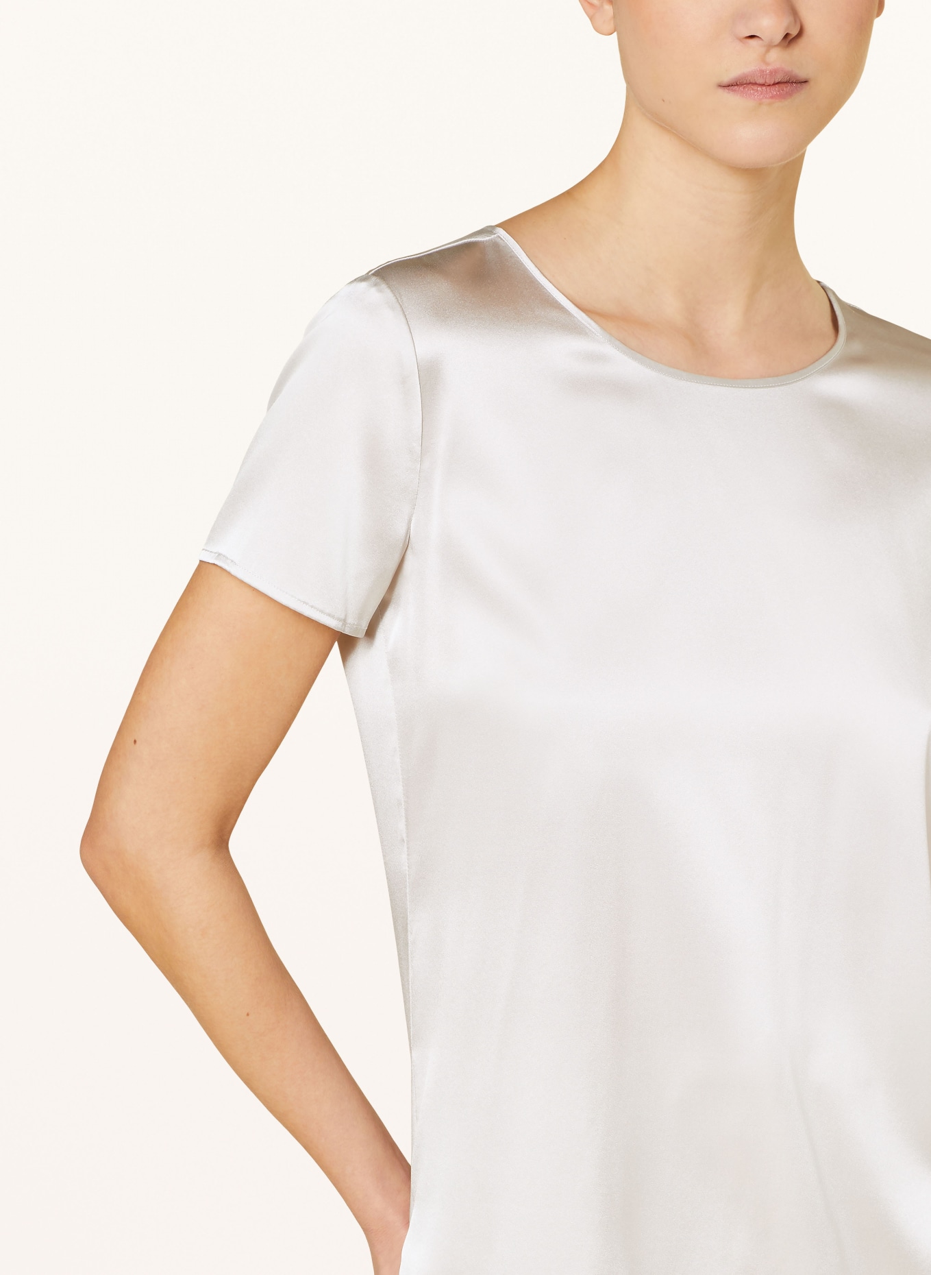 MaxMara LEISURE Shirt blouse CORTONA in silk, Color: 004 ICE (Image 4)