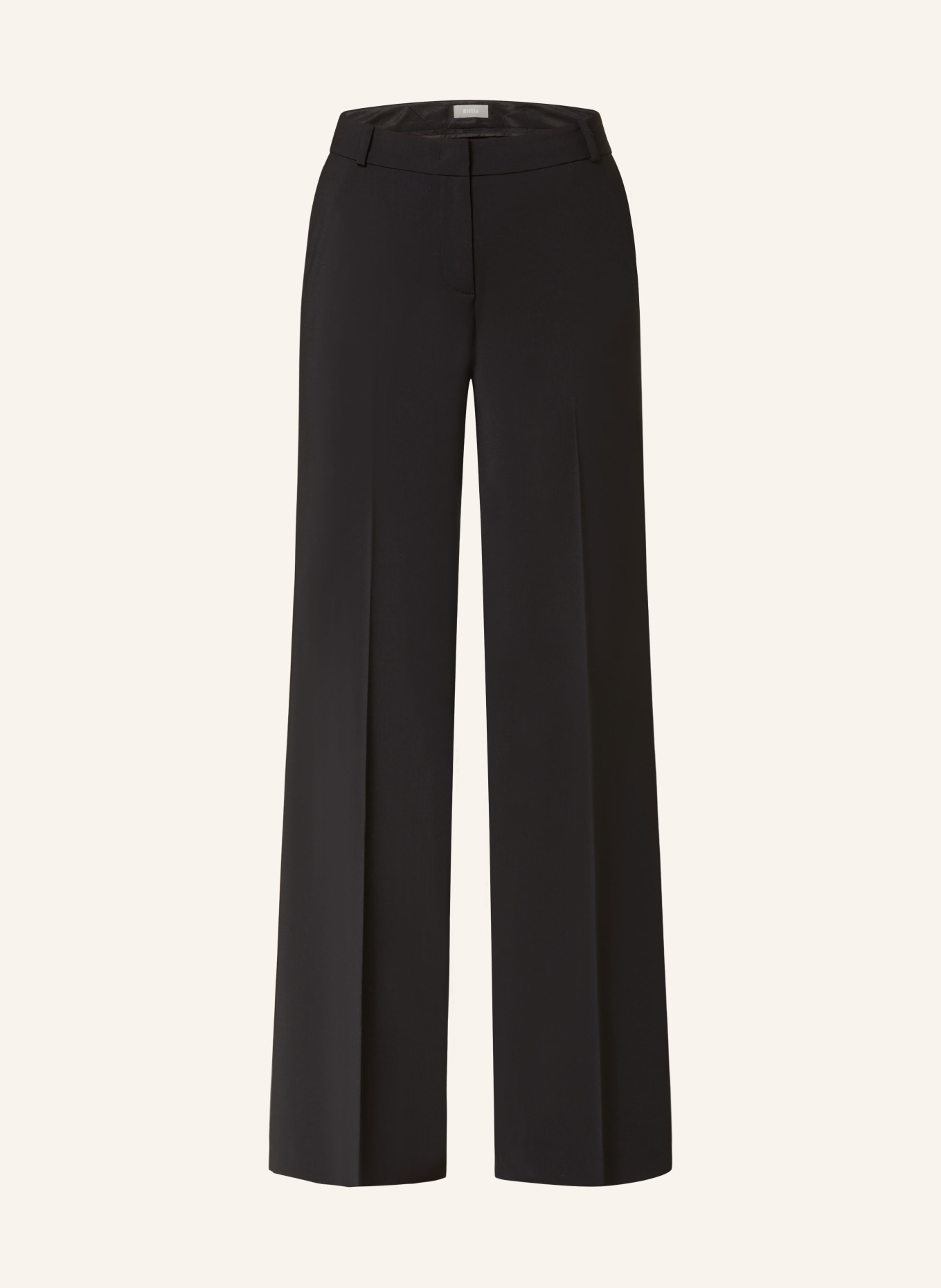 Kiltie Wide leg trousers ANDREA, Color: BLACK (Image 1)