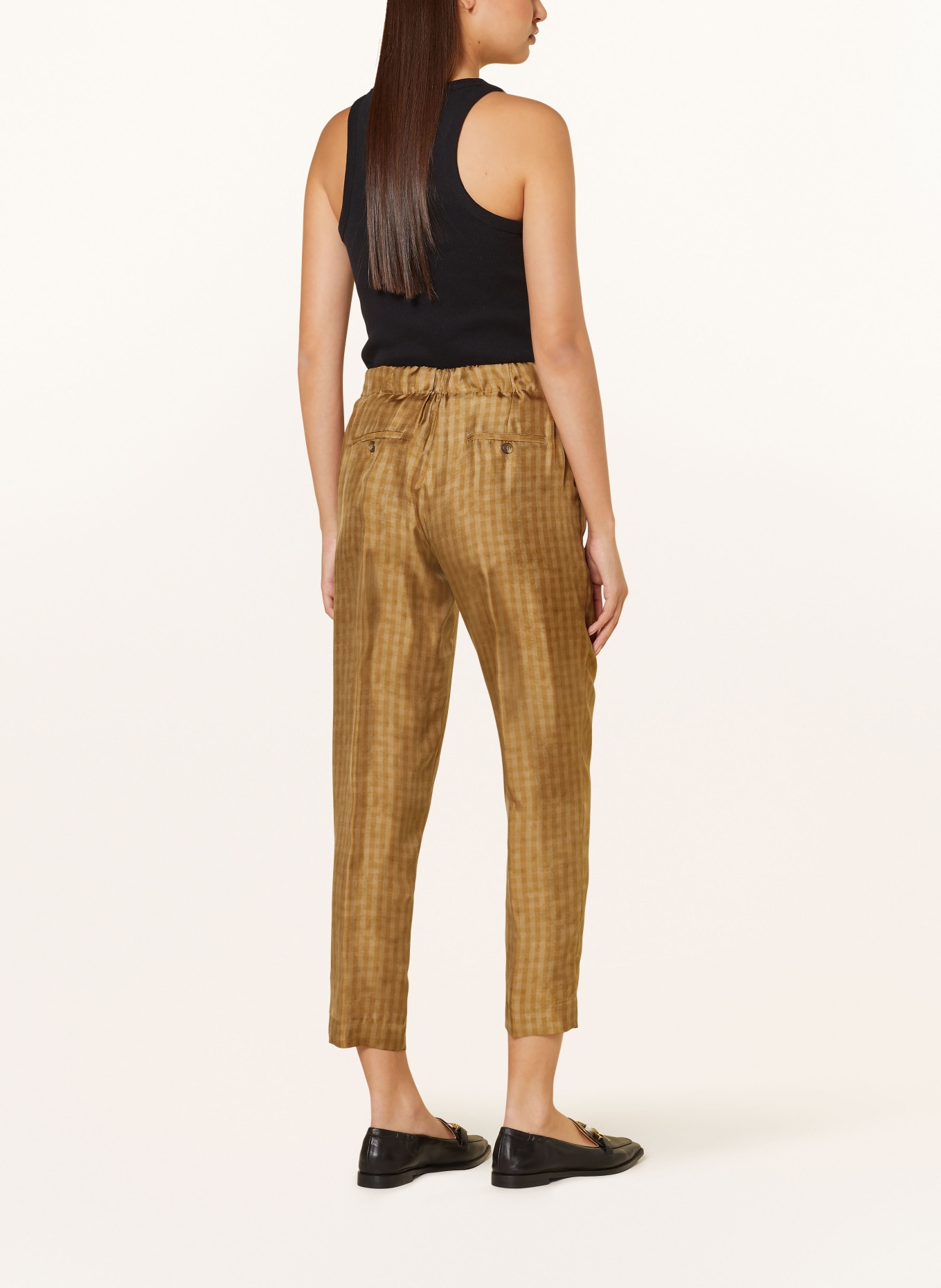 Kiltie Silk pants, Color: BEIGE (Image 3)