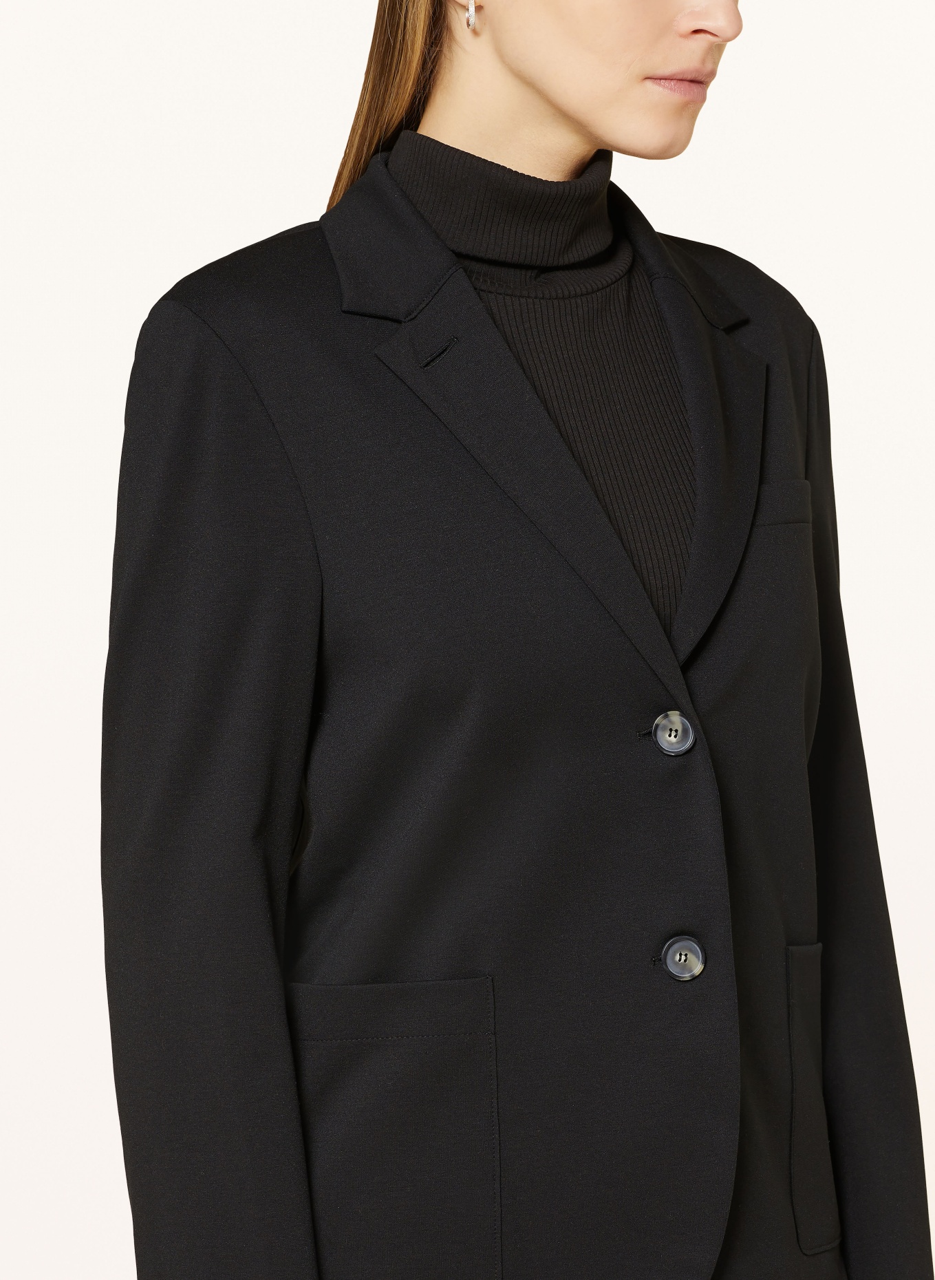 HARRIS WHARF LONDON Jersey blazer, Color: BLACK (Image 4)