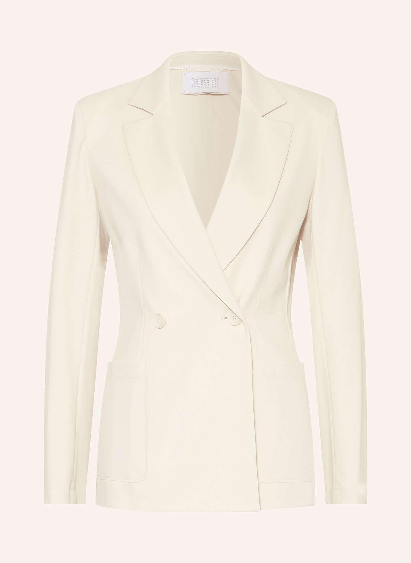 HARRIS WHARF LONDON Jersey blazer, Color: CREAM (Image 1)
