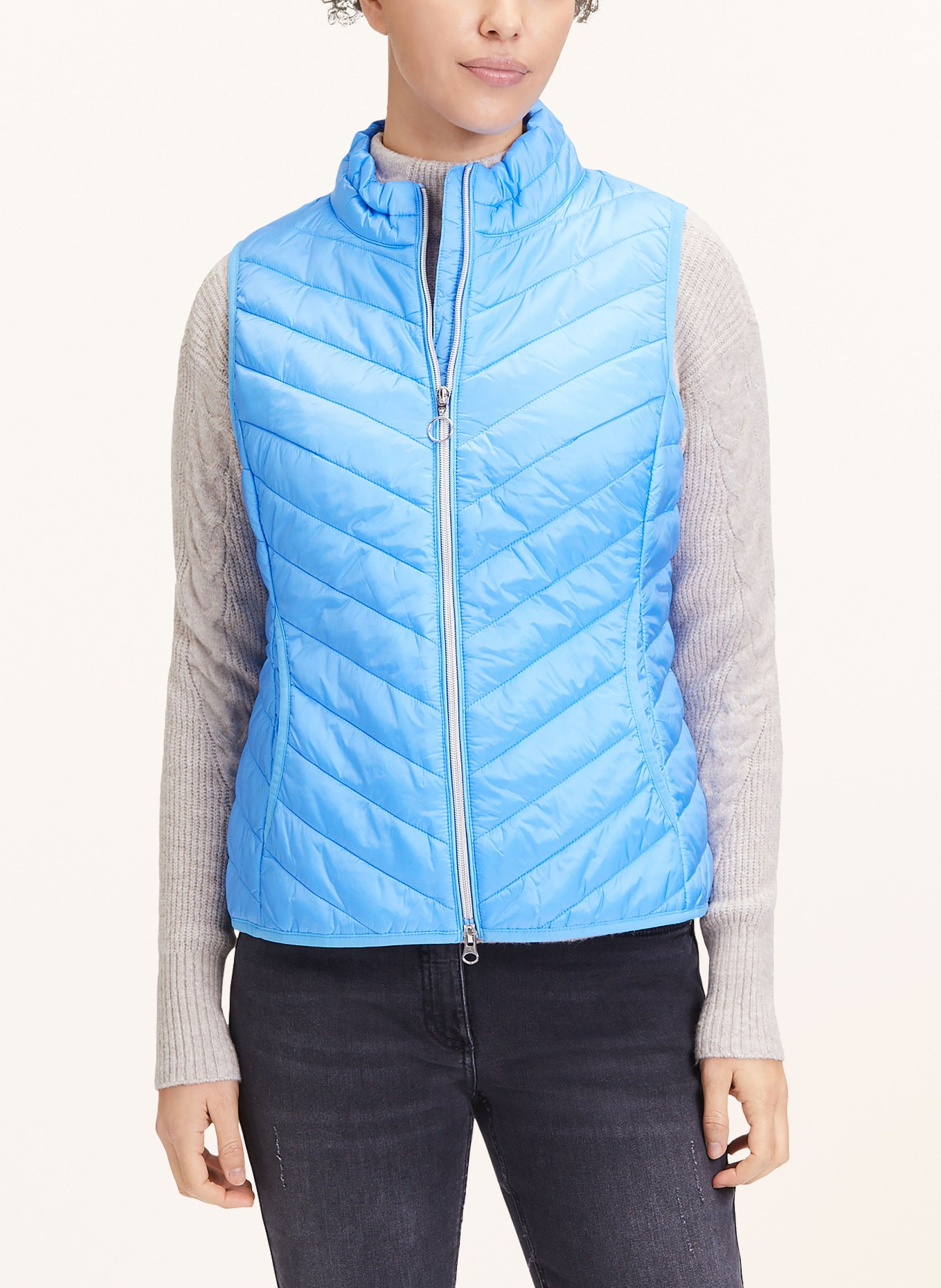 Betty Barclay Quilted vest, Color: BLUE (Image 4)