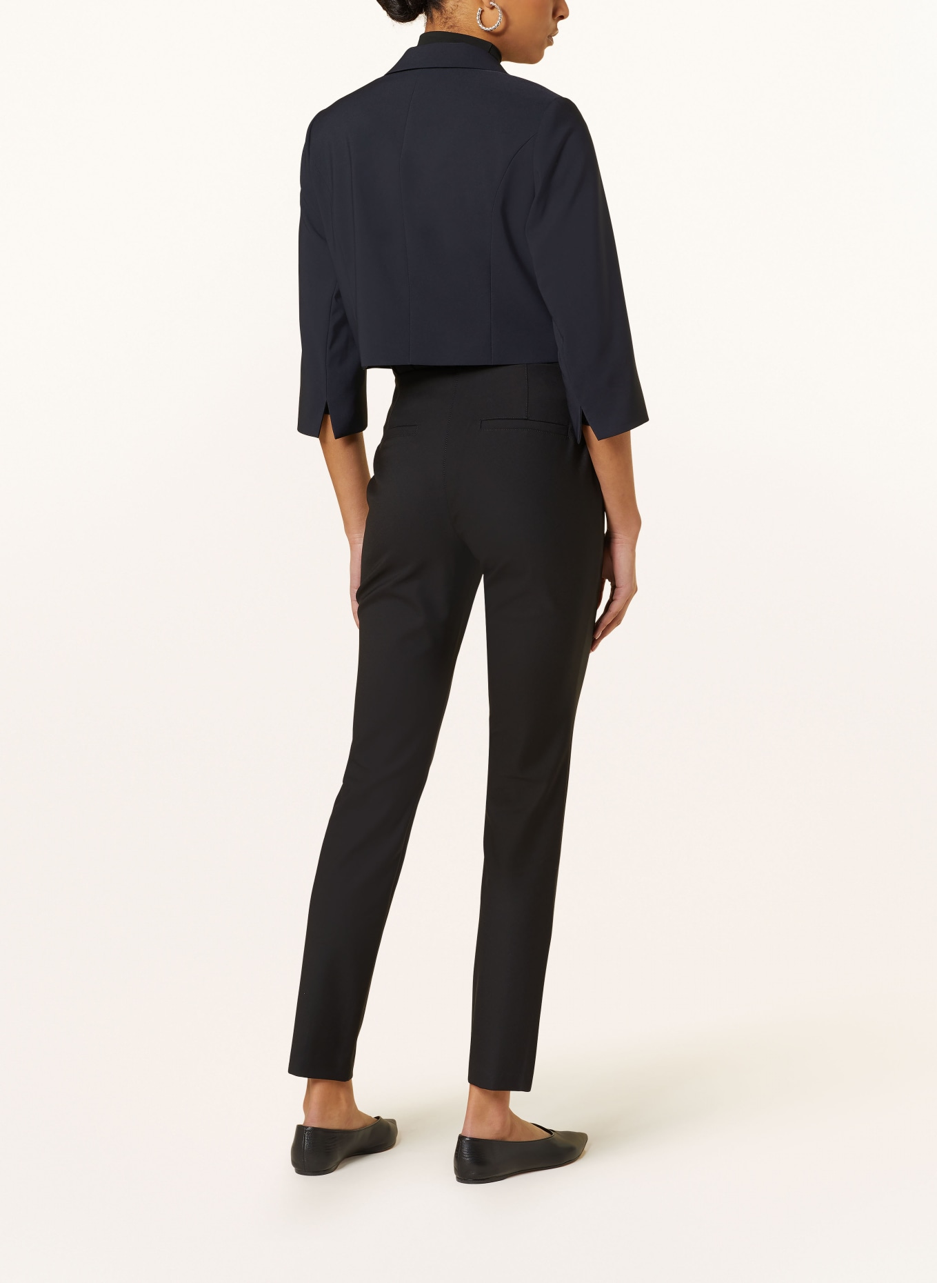Betty Barclay Cropped blazer with 3/4 sleeves, Color: DARK BLUE (Image 3)