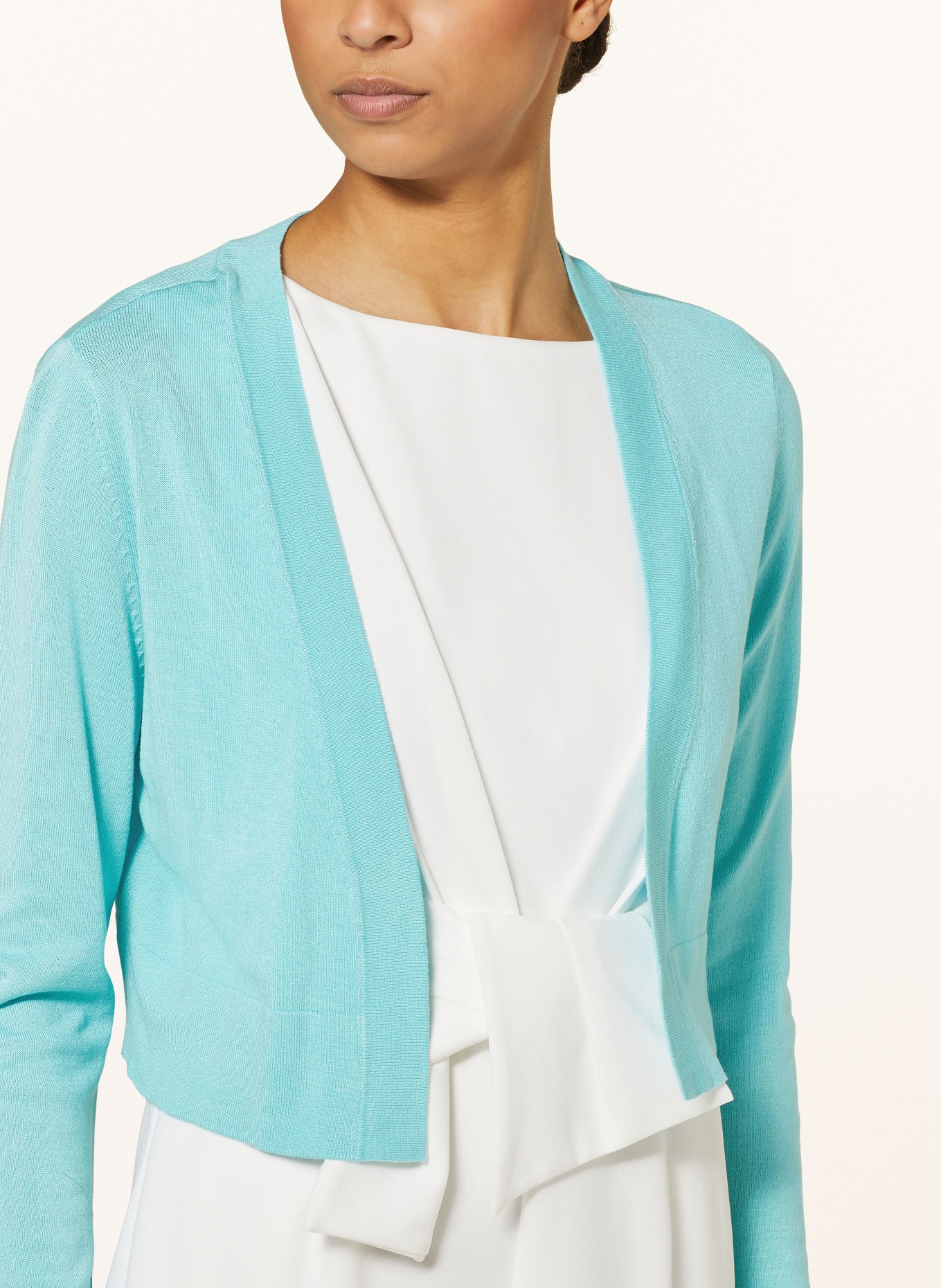 BETTY&CO Knit cardigan, Color: TURQUOISE (Image 4)