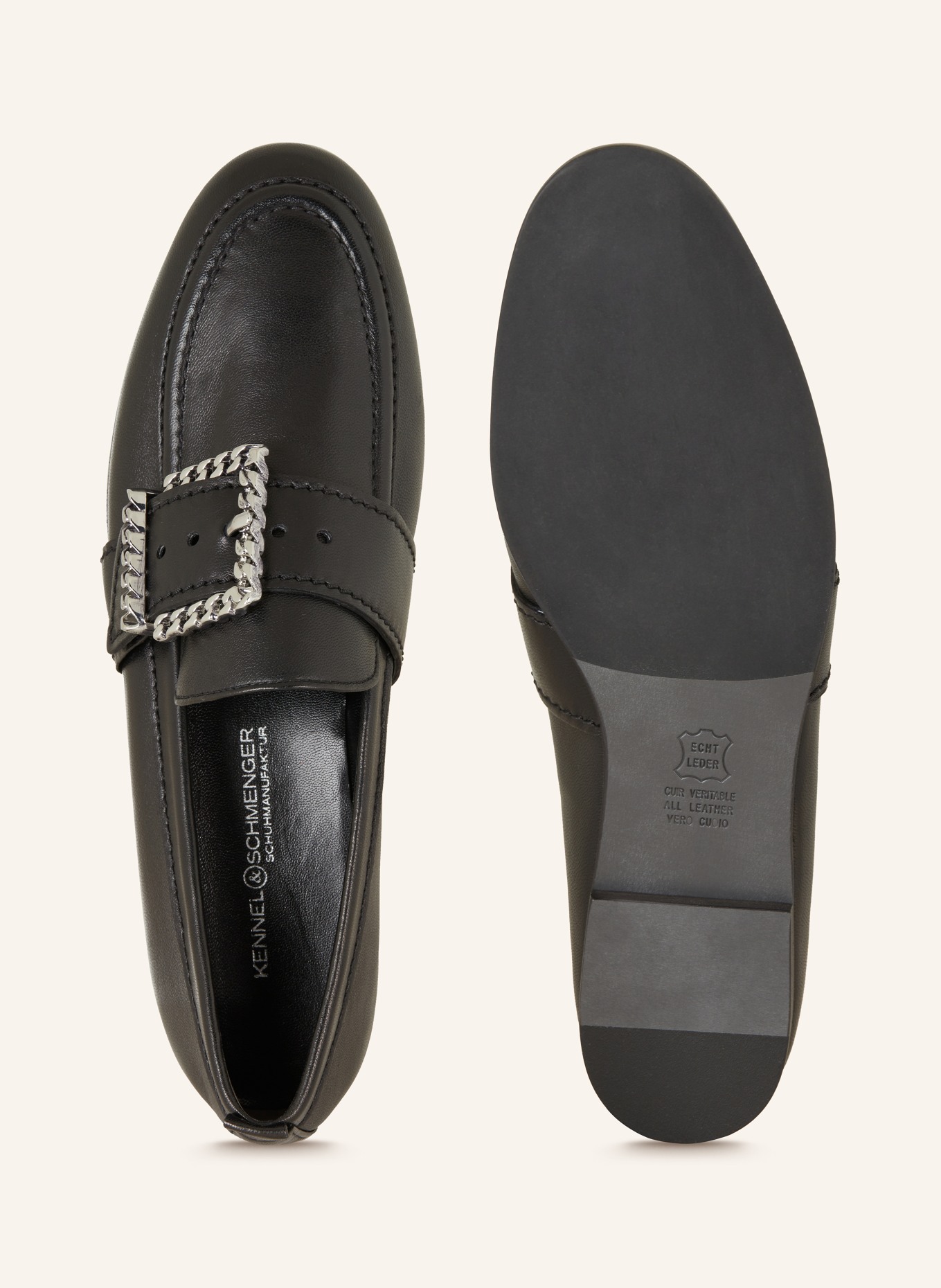 KENNEL & SCHMENGER Loafers EMMA, Color: BLACK/ SILVER (Image 5)