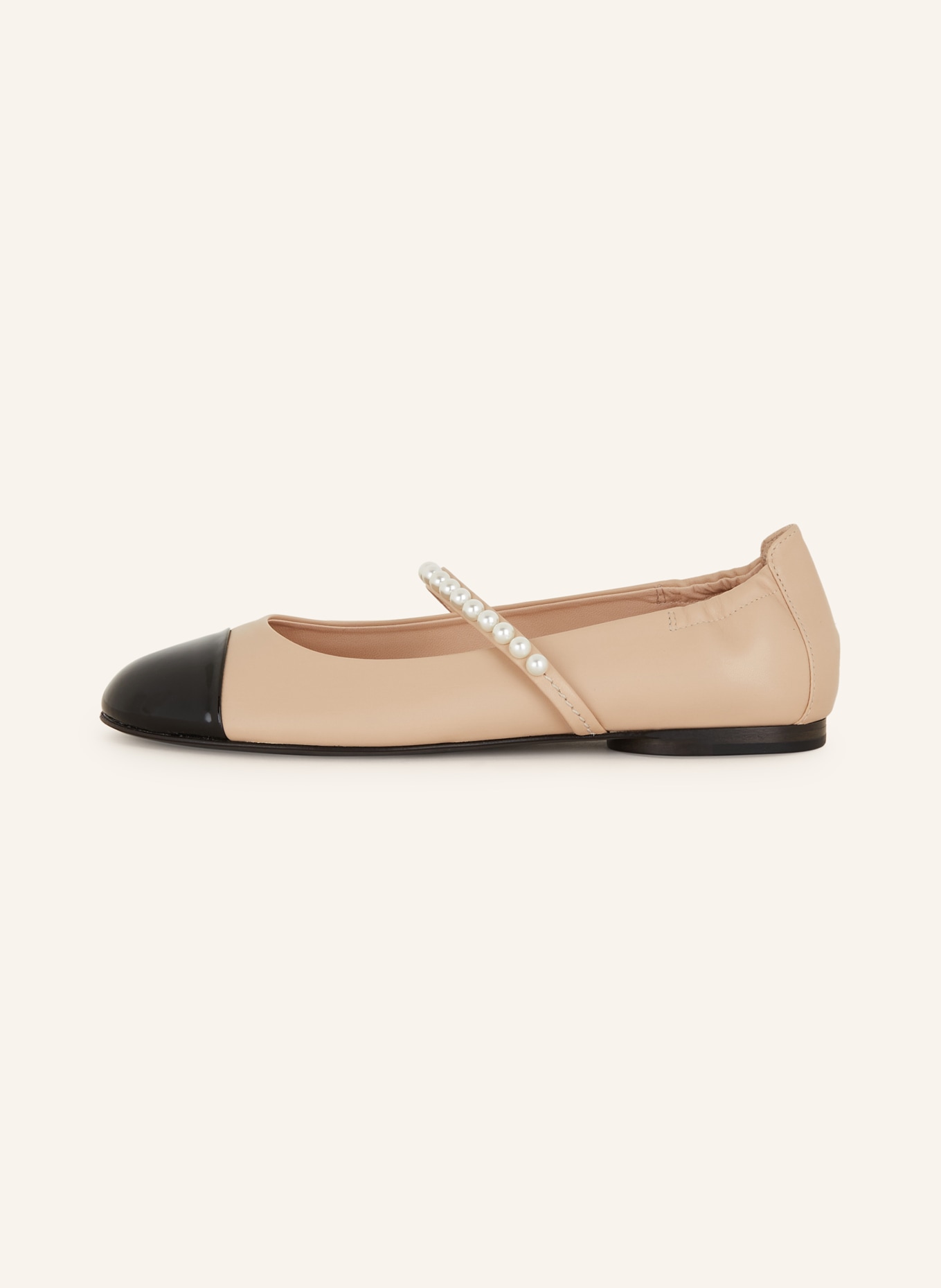 KENNEL & SCHMENGER Ballet flats BILLY with decorative beads, Color: NUDE/ BLACK (Image 4)