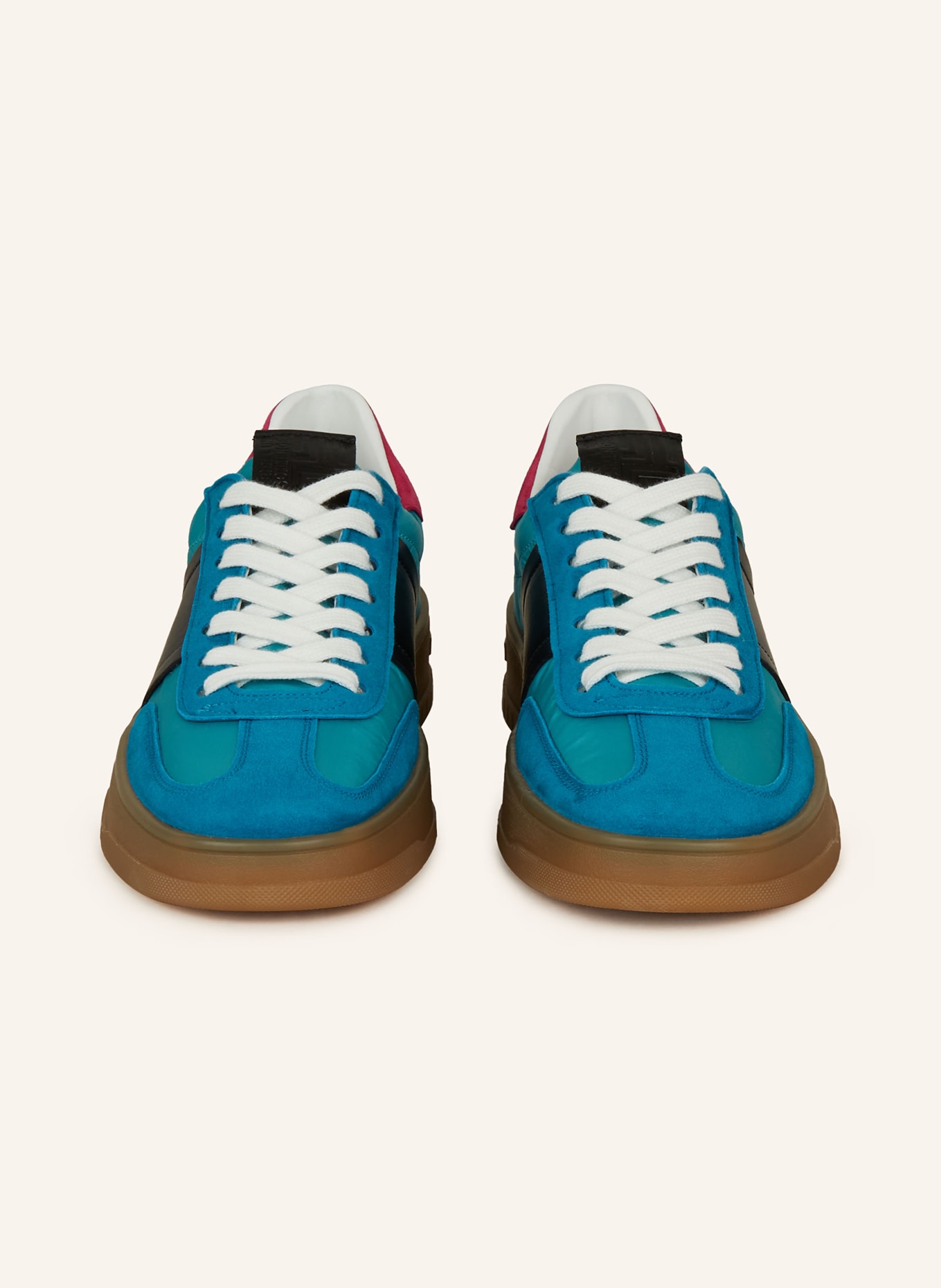 KENNEL & SCHMENGER Sneakersy DRIFT, Kolor: PETROL/ CZARNY/ FUKSJA (Obrazek 3)