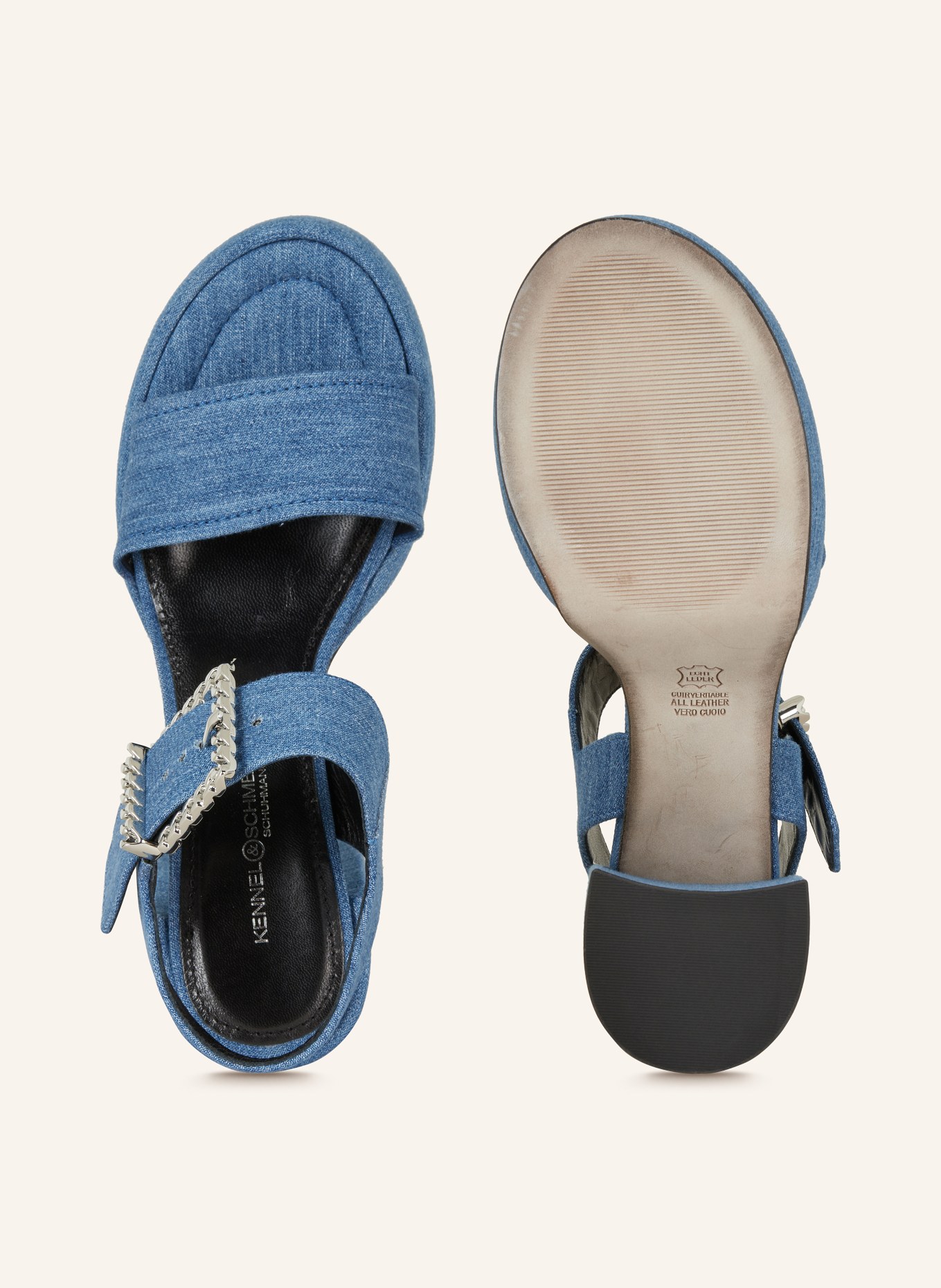 KENNEL & SCHMENGER Sandaletten MILA, Farbe: BLAU (Bild 5)