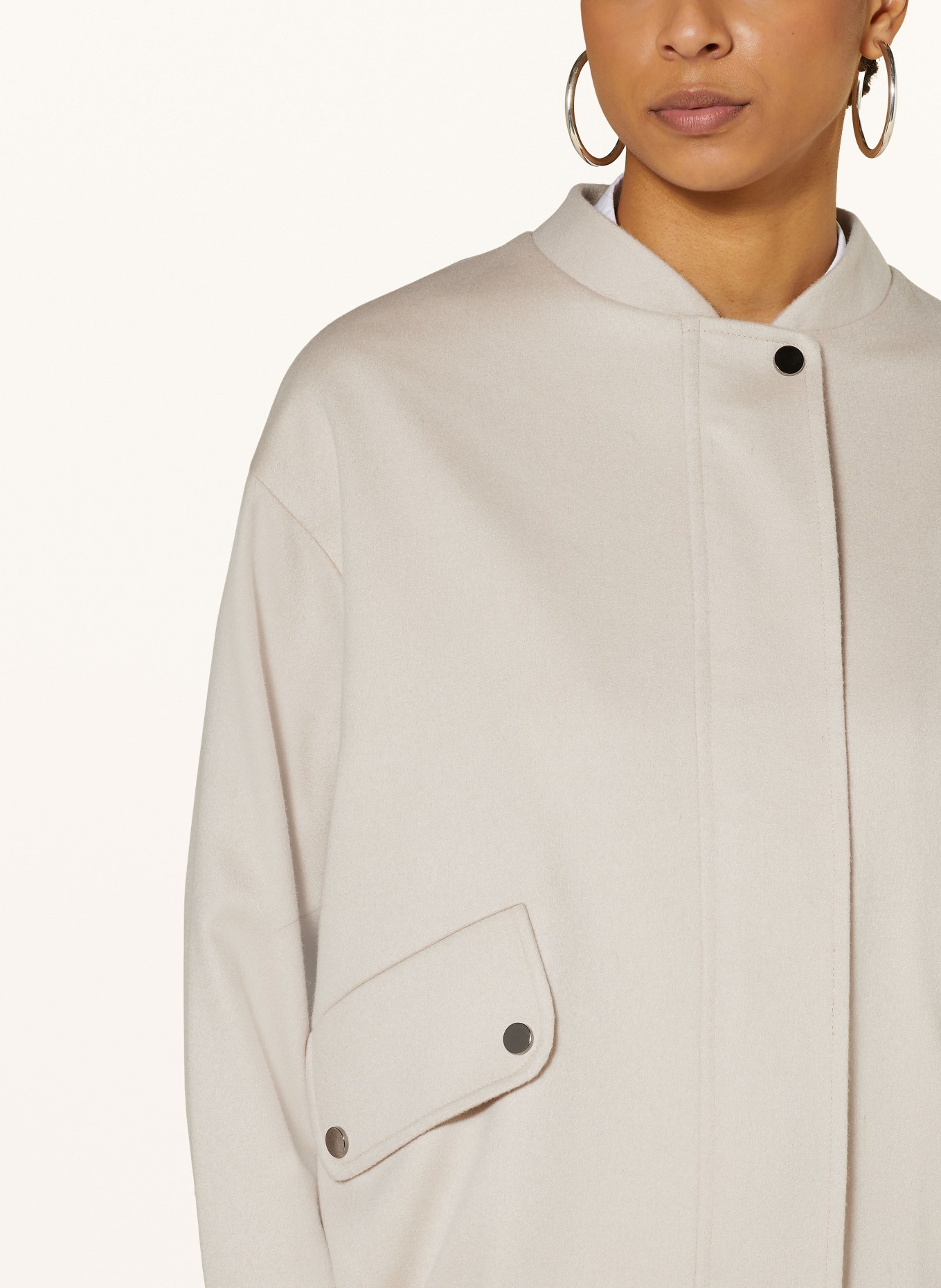 CINZIA ROCCA Jacket with cashmere, Color: CREAM (Image 4)