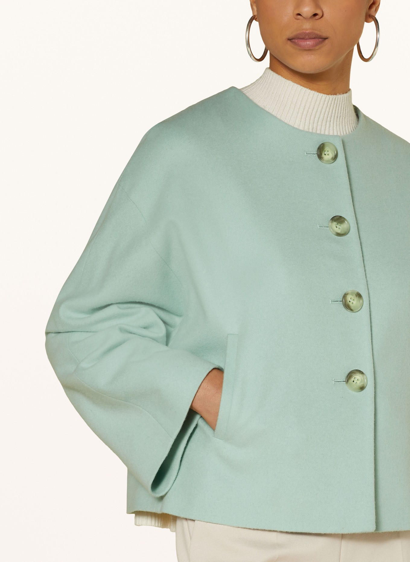 CINZIA ROCCA Pea coat, Color: MINT (Image 4)